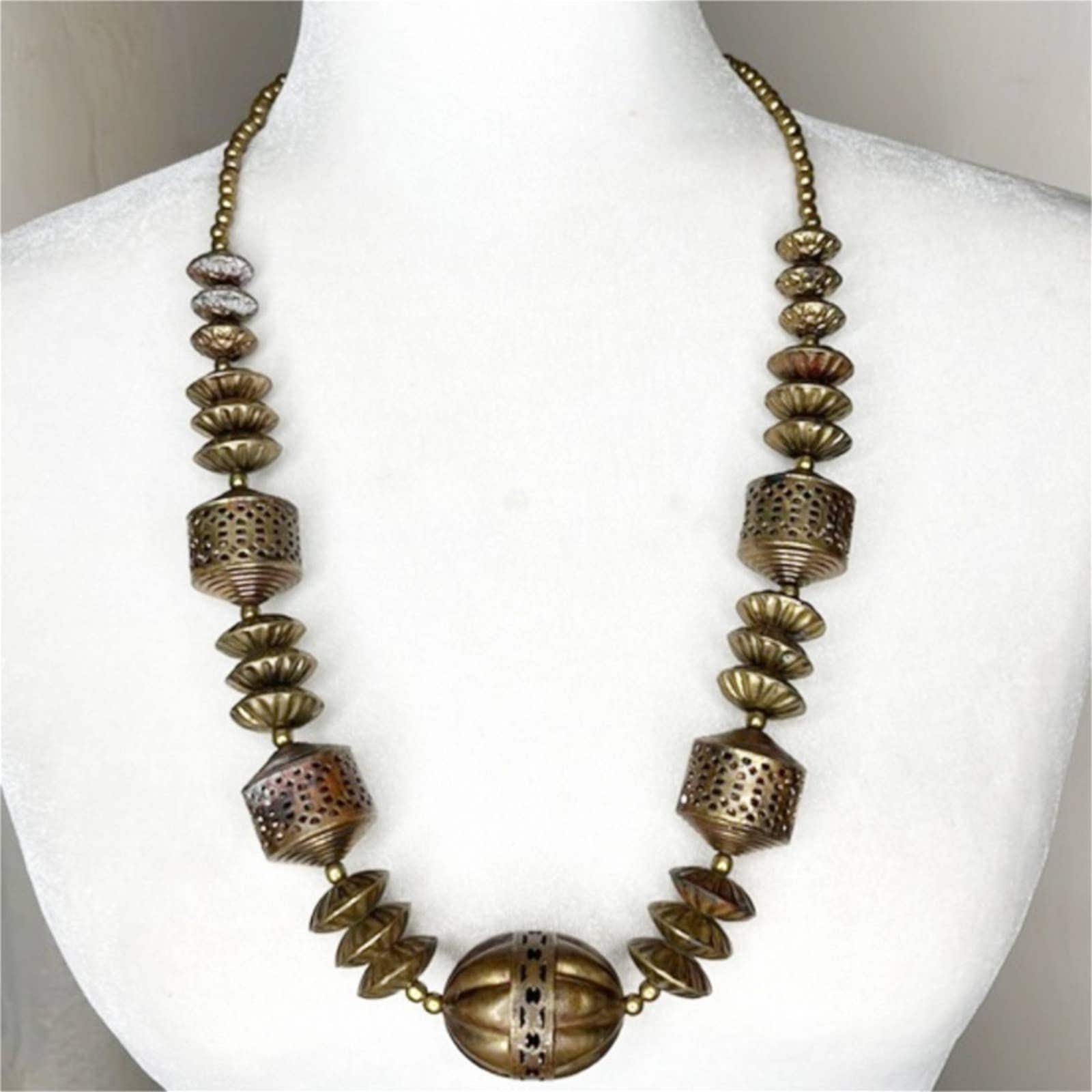 Vintage Brass Necklace - Image 2