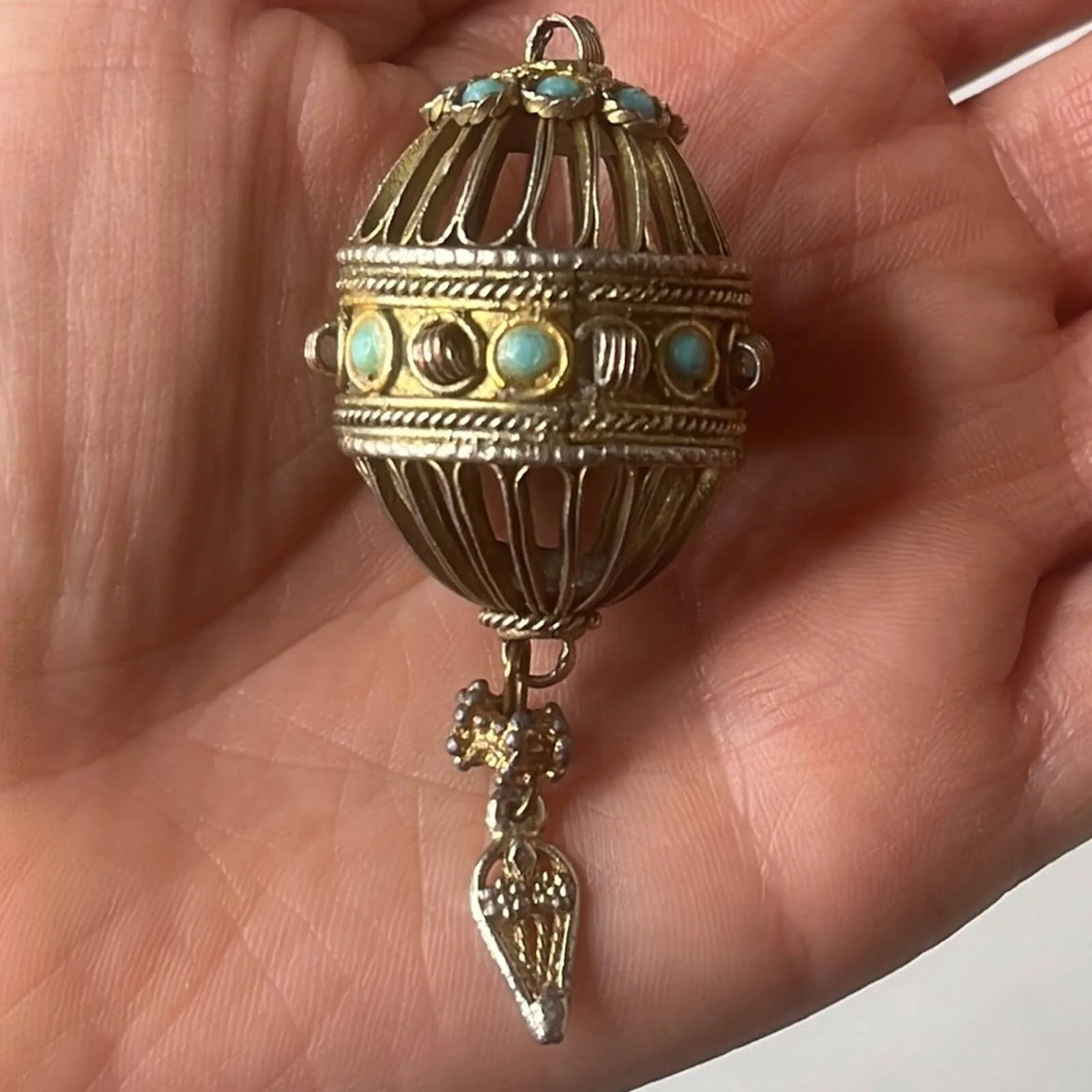 Vintage Brass Pendant - Image 2
