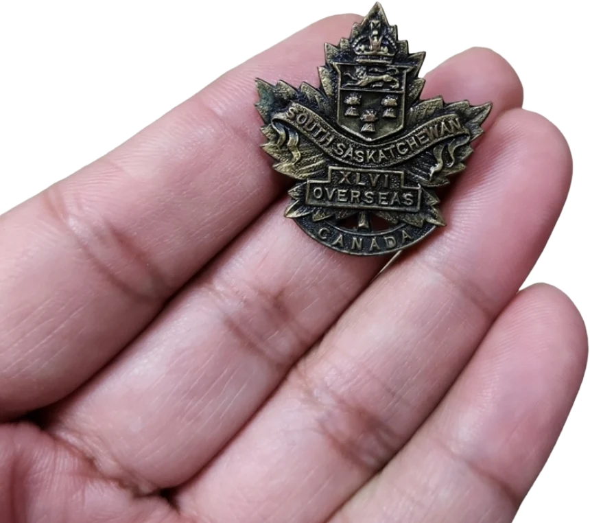 Vintage Brass Saskatchewan Canada Collar