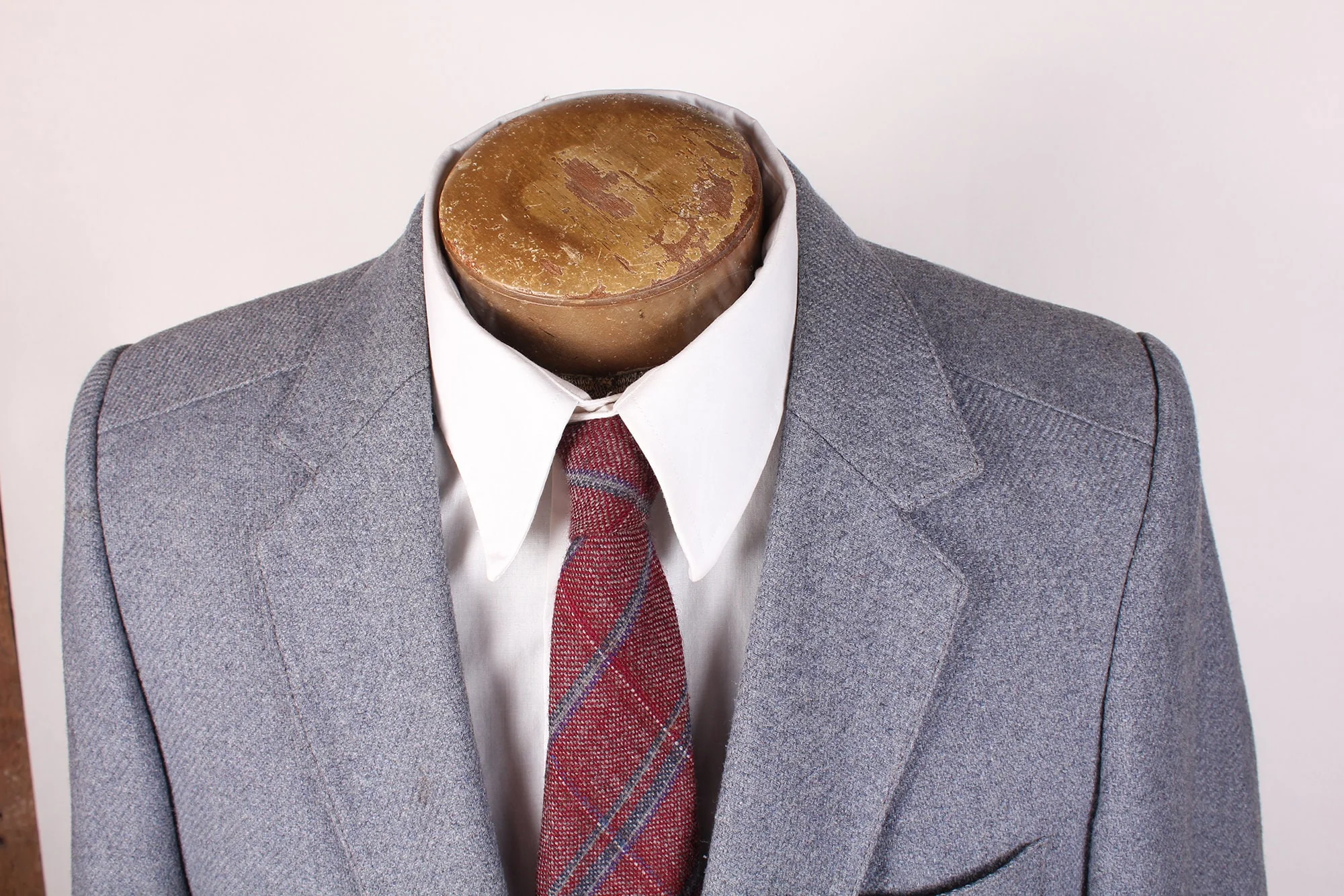 Vintage Bricks London Brand Men's Gray Wool Dress Coat Blazer by Bricks London - Image 3