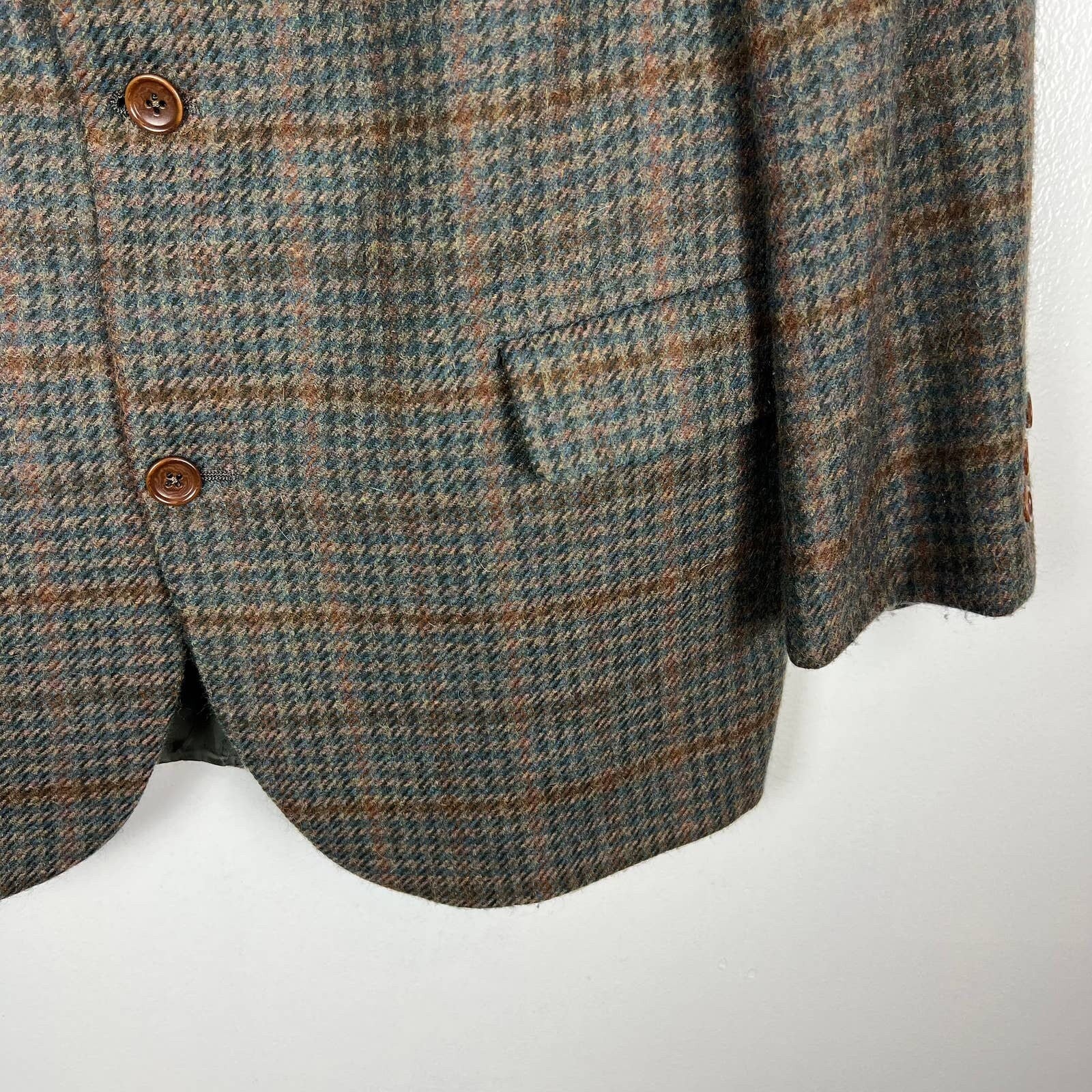 Vintage Brooks Brothers Wool and Alpaca Plaid Jacket Blazer by Brooks Brothers - Image 7
