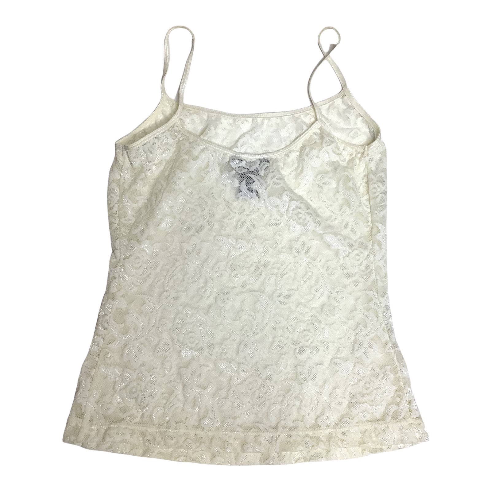 Vintage Camisole Panty Set 80s 90s High Cut String Bikini Semi Sheer Floral Lace by NY & Co - Image 10