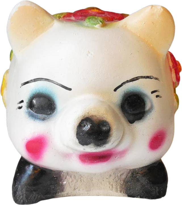 Vintage Chalkware Piggy Bank