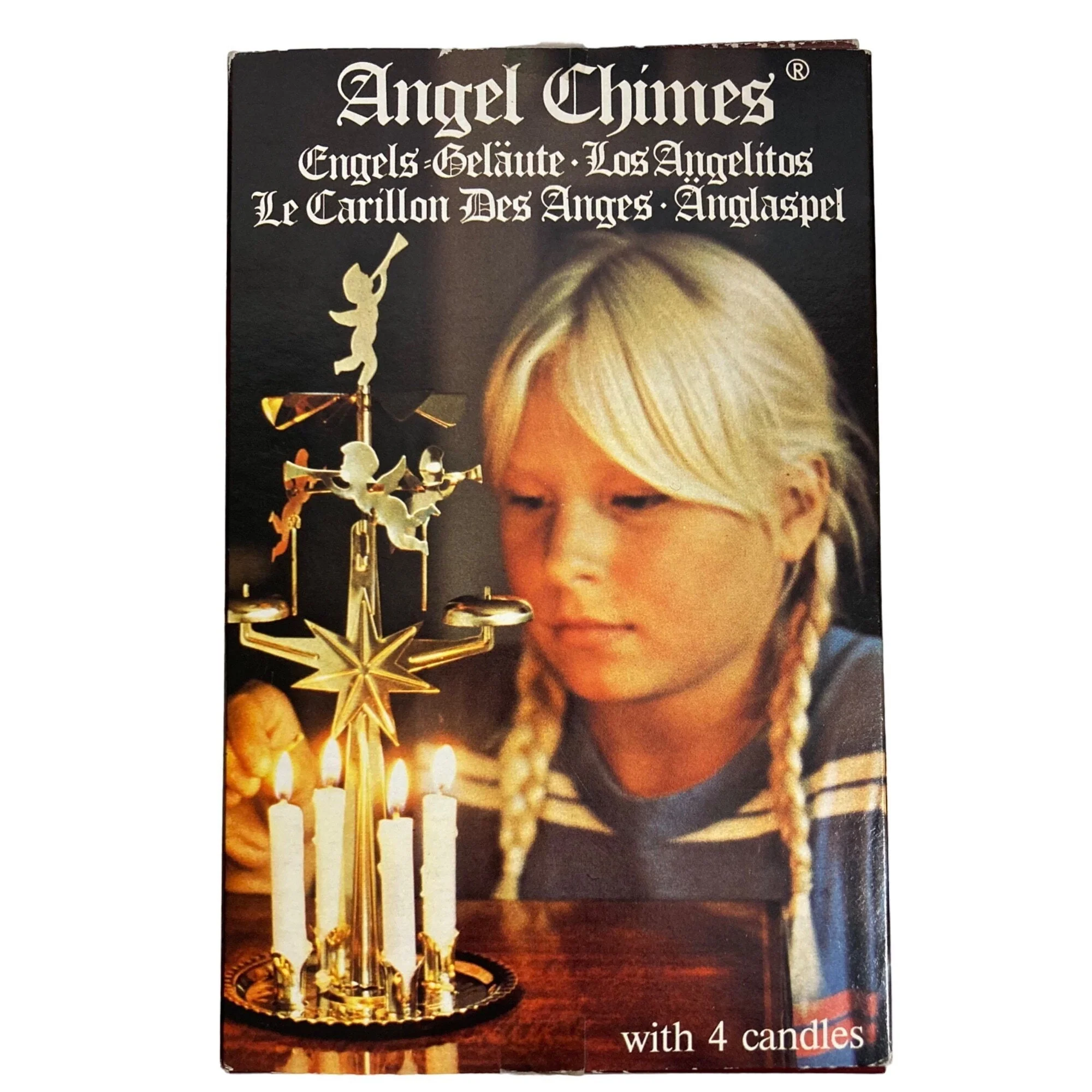Vintage Christmas Swedish Angel Chimes Box 24 Candles Sweden - Image 2