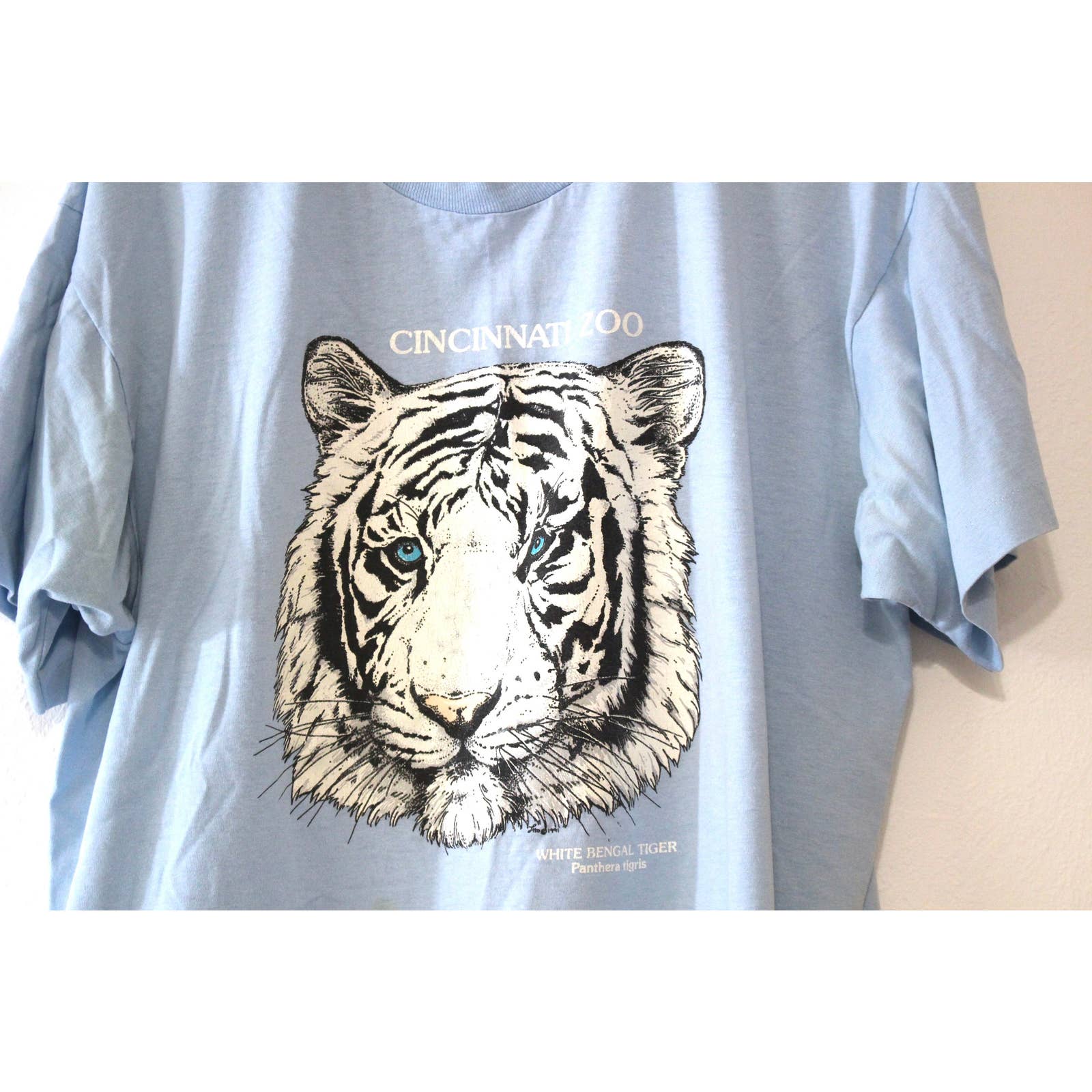 Vintage Cincinnati Zoo White Tiger T-Shirt Xl - Image 3