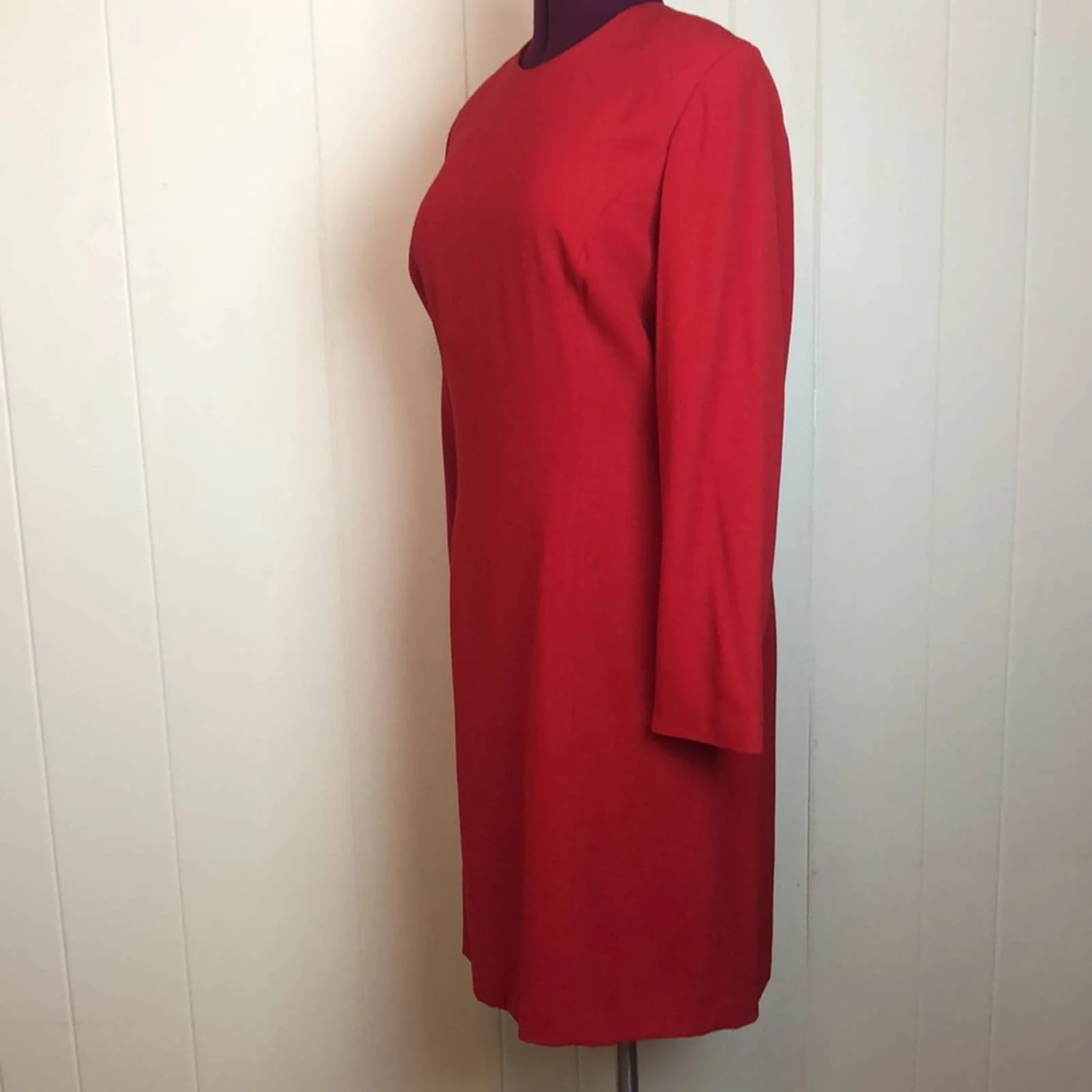 Vintage Classic Wool Sheath Dress 14 Classic Christmas Party by Brooks Brothers - Image 2