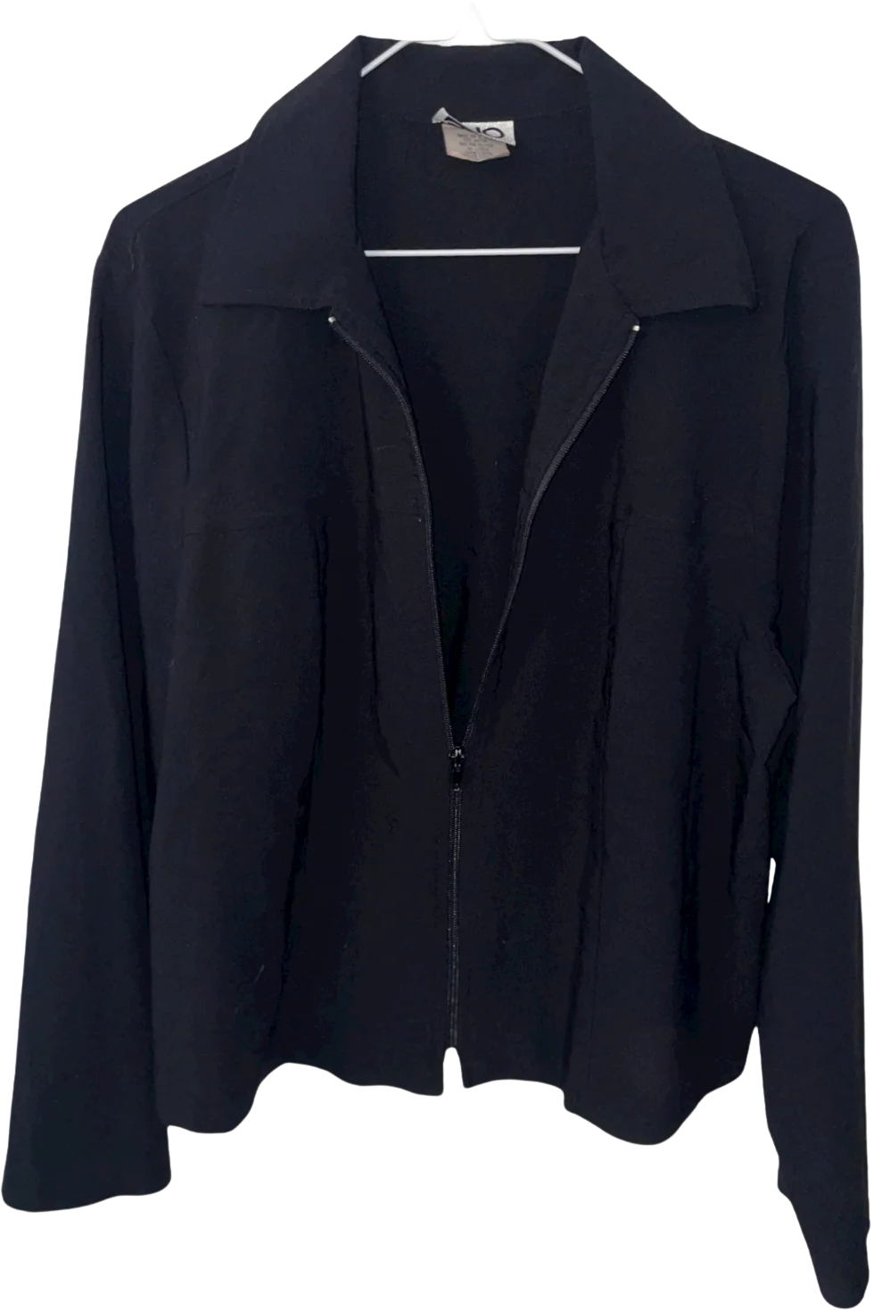 Vintage Clio Black Zippered Jacket Women's Sz Large Euc by Clio