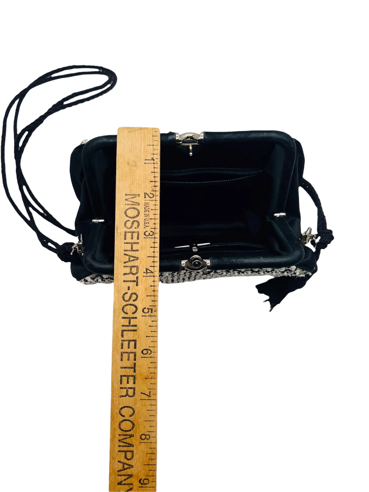 Vintage Clutch with Anthracite Multi-Faceted Crystals by Judith Leiber - Image 11