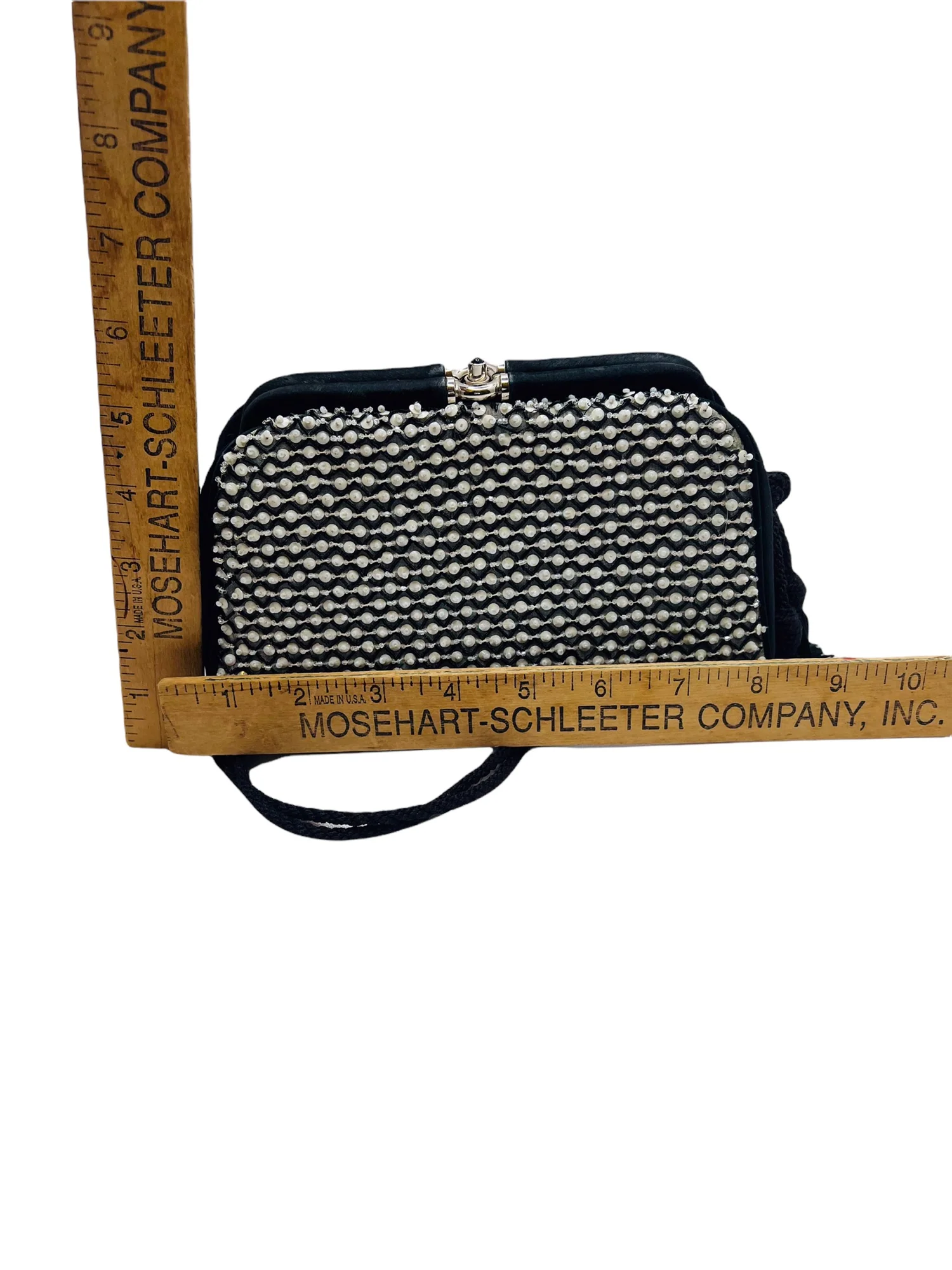 Vintage Clutch with Anthracite Multi-Faceted Crystals by Judith Leiber - Image 13