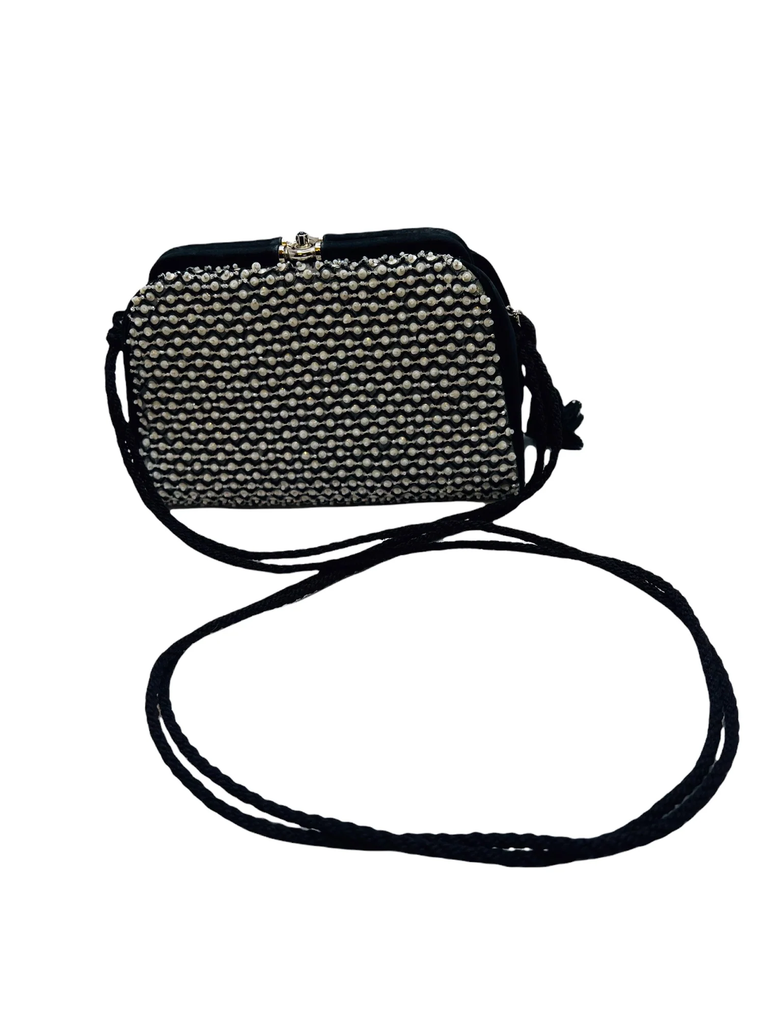 Vintage Clutch with Anthracite Multi-Faceted Crystals by Judith Leiber - Image 15