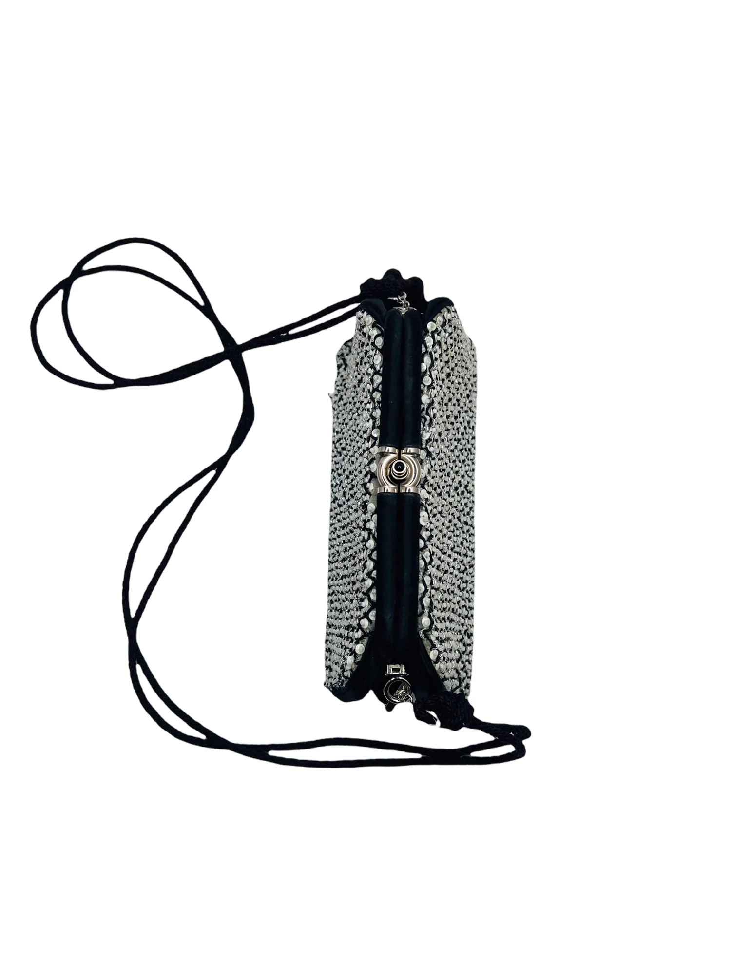 Vintage Clutch with Anthracite Multi-Faceted Crystals by Judith Leiber - Image 4