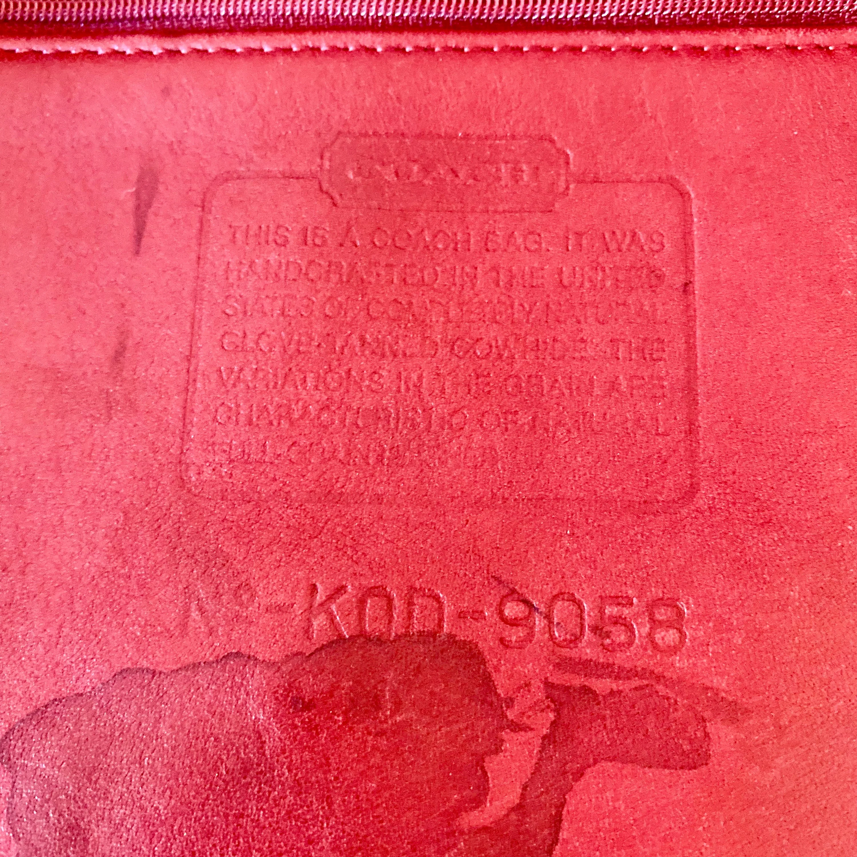 Vintage Coach 00s Legacy Hobo Zip Red Leather Shoulder Bag by Coach - Image 9