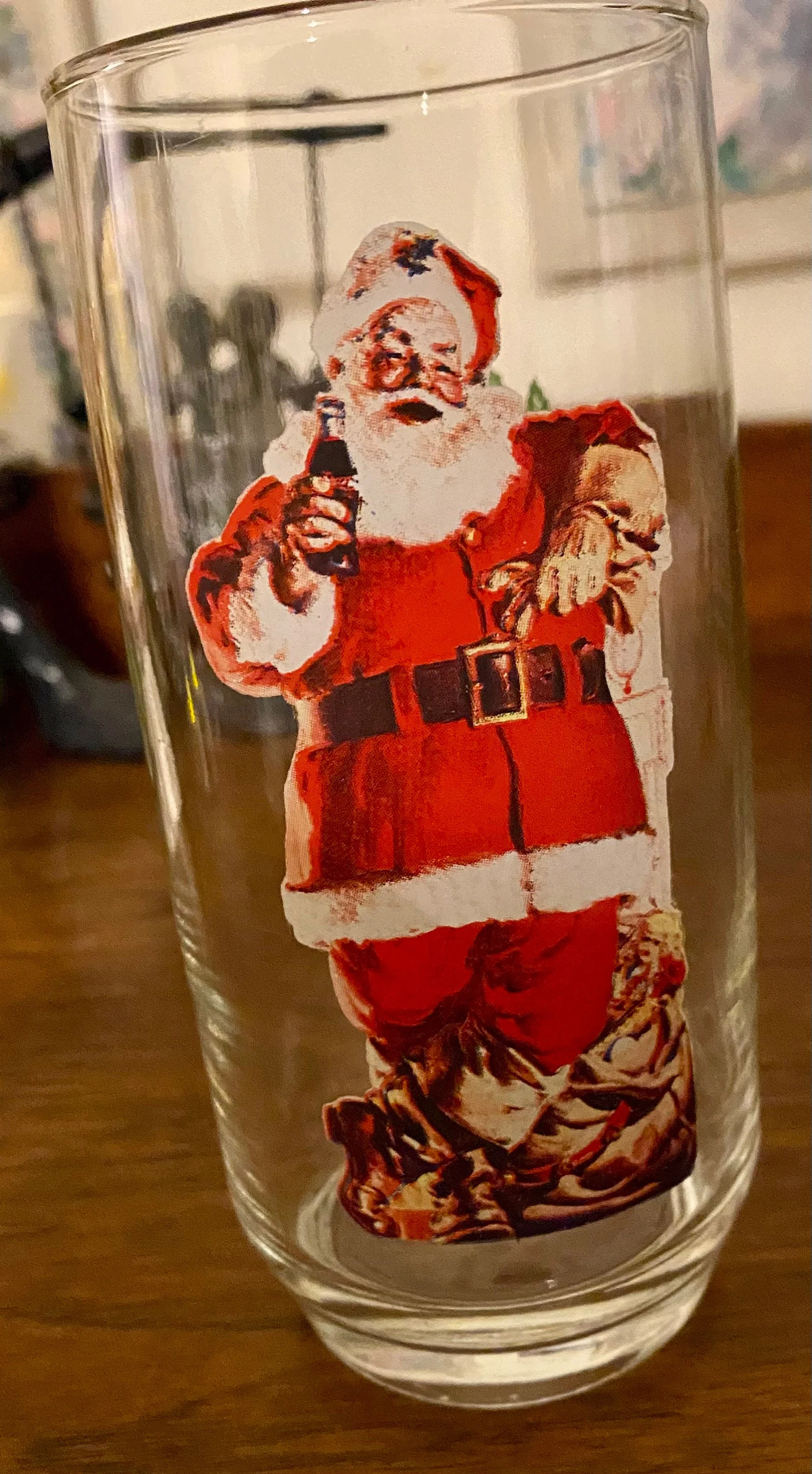 Vintage Coca-Cola Christmas Santa Holiday Glasses - Image 4