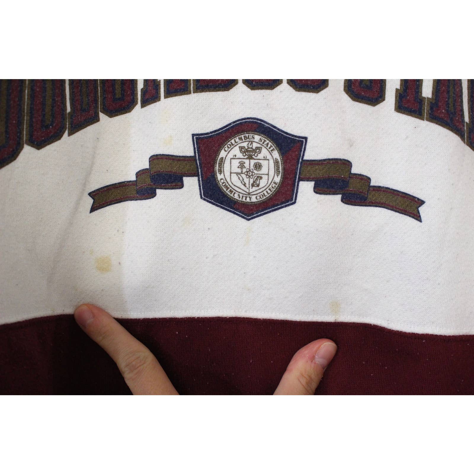 Vintage Columbus State Community College Ohio Sweatshirt Xl by Gear - Image 5
