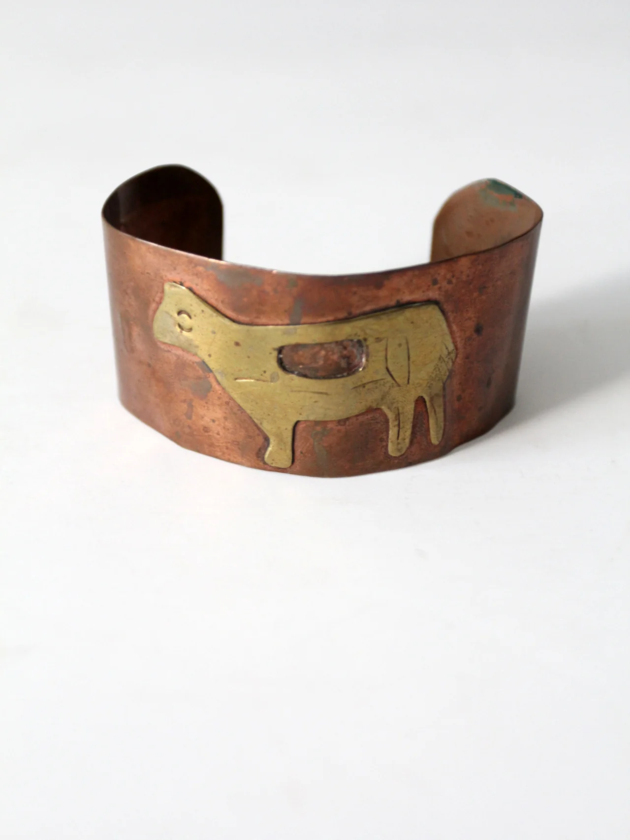 Vintage Copper Cuff With Brass - Image 3