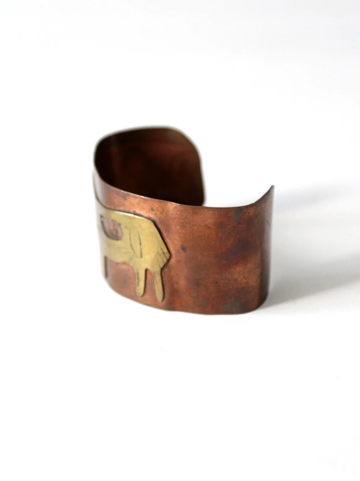 Vintage Copper Cuff With Brass - Image 5