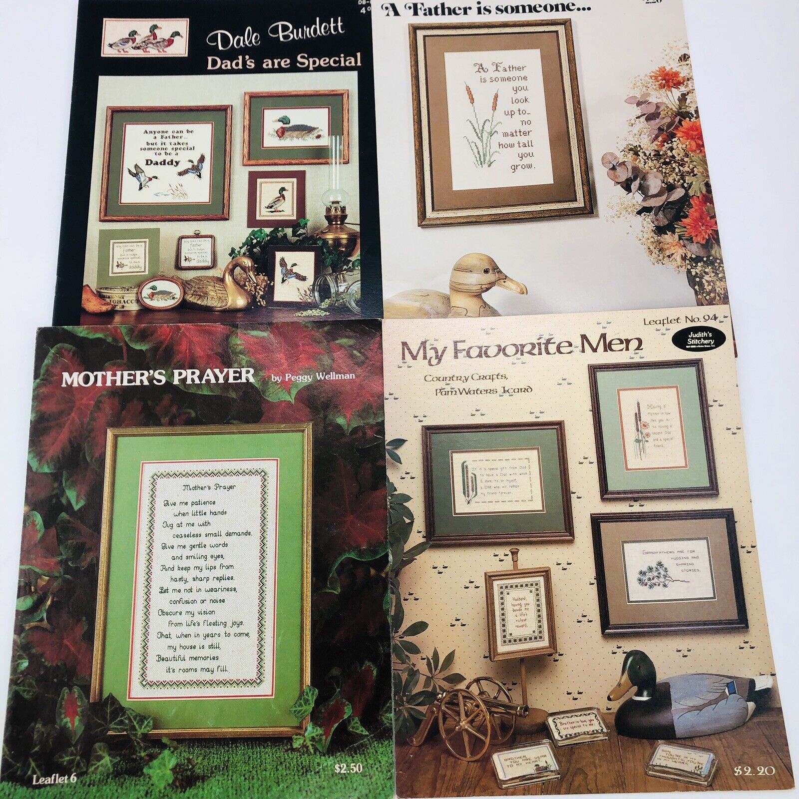 Vintage Counted Cross Stitch Patterns Books Leaflets Variety Lot Sayings Family by Leisure Arts - Image 7