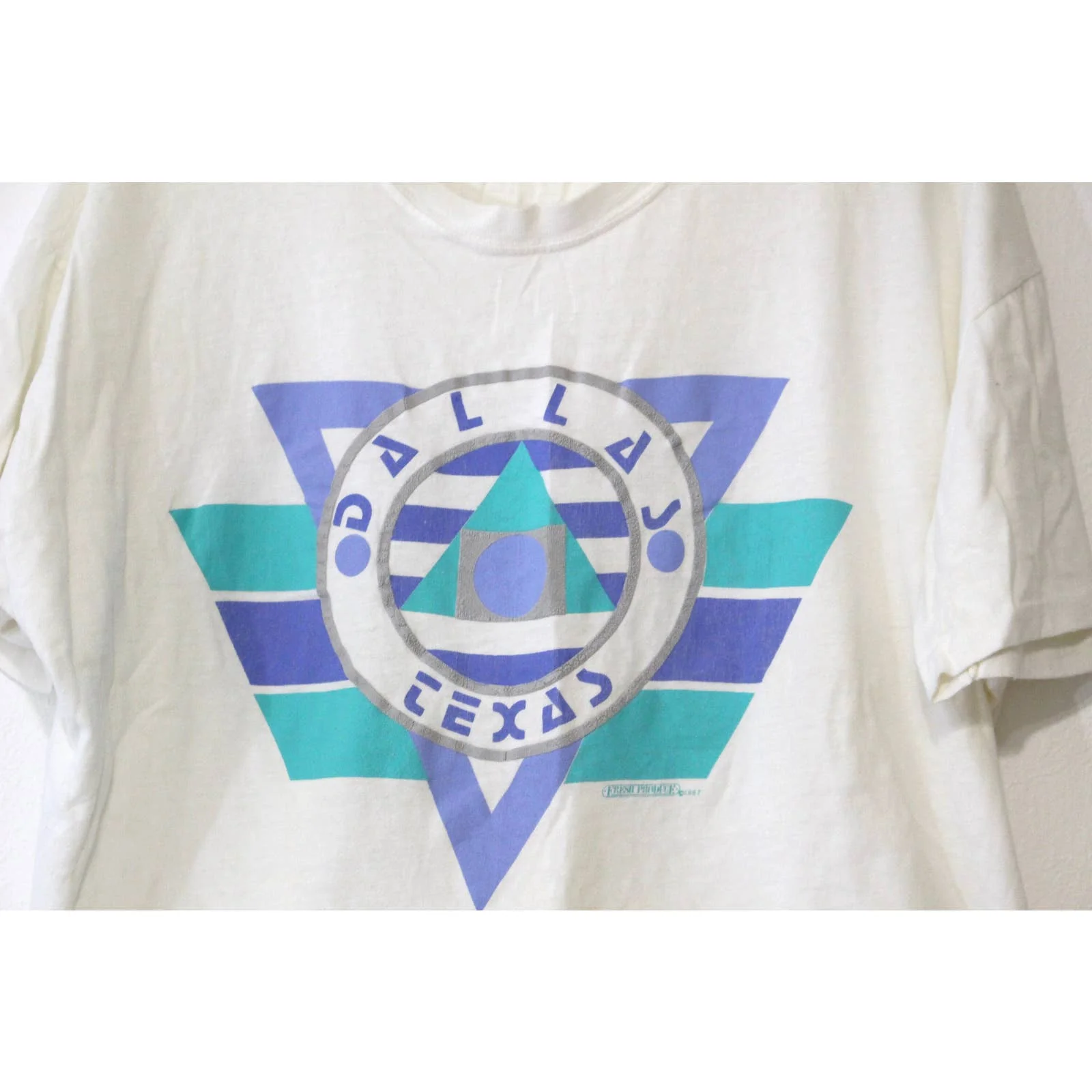 Vintage Dallas Texas Crop Top T-Shirt Xl - Image 3