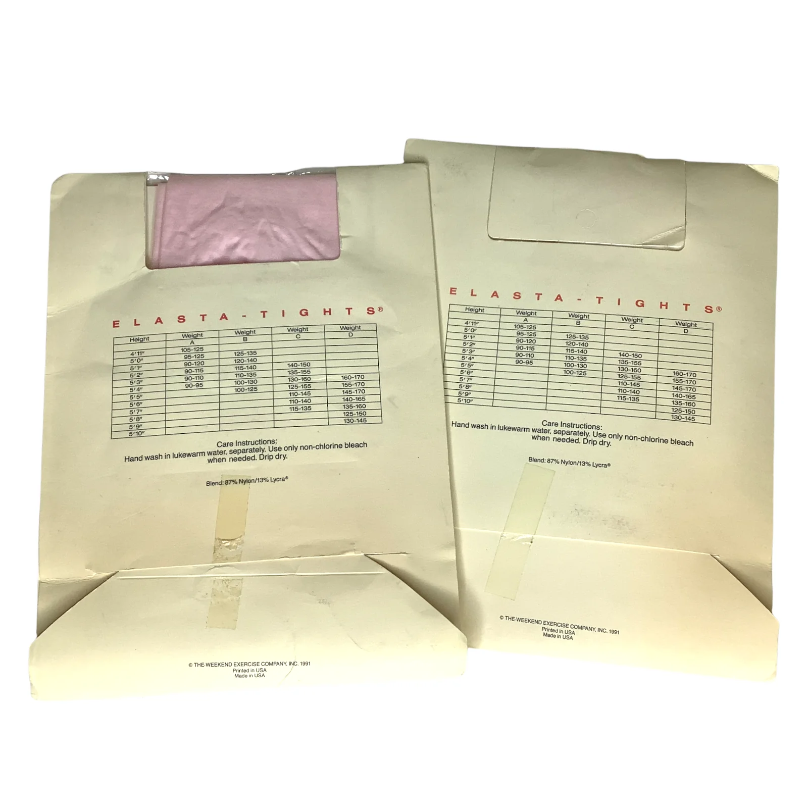 Vintage Dance Tights 90s Aerobic Ballet a Xs/s Footed White Pink Lot by Baryshnikov - Image 2