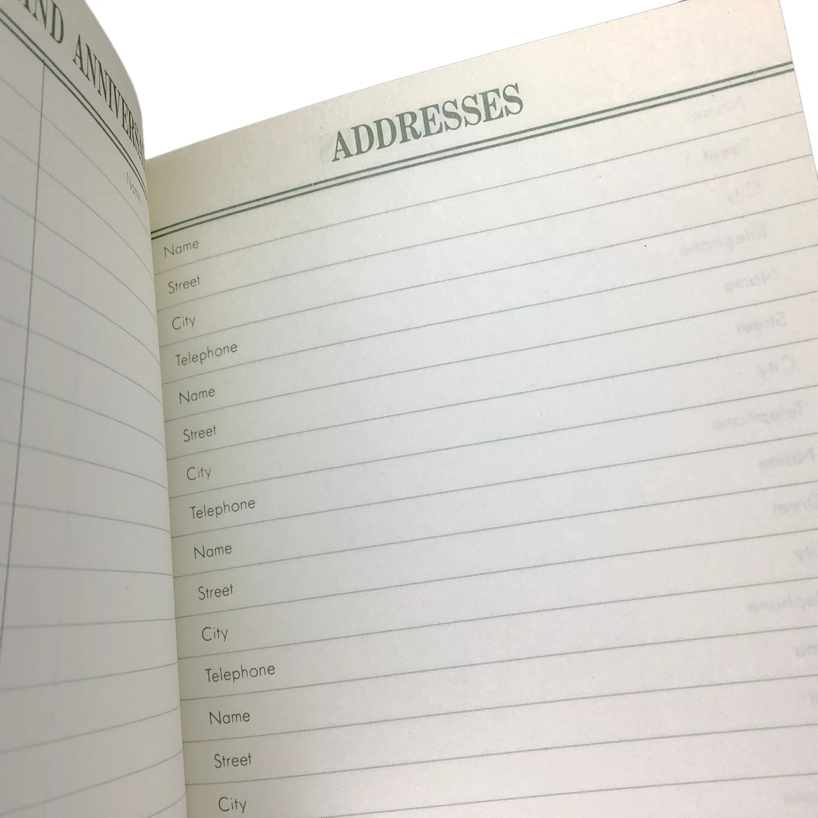 Vintage Diary 70s 80s Black Leather One Year Blank Unused Horoscopes Small 5x4 - Image 7