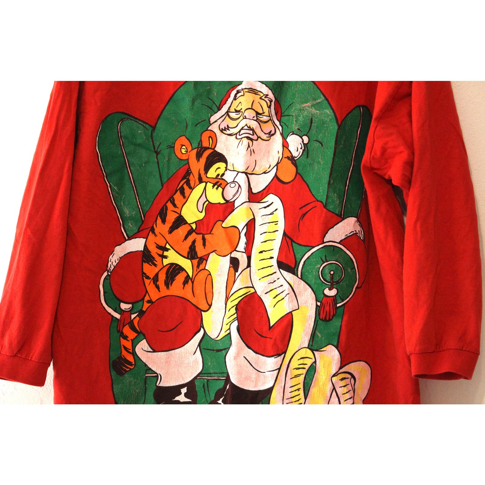 Vintage Disney Winnie The Pooh Tigger Christmas Santa T-Shirt Xxl 2xl by The Disney Store - Image 3