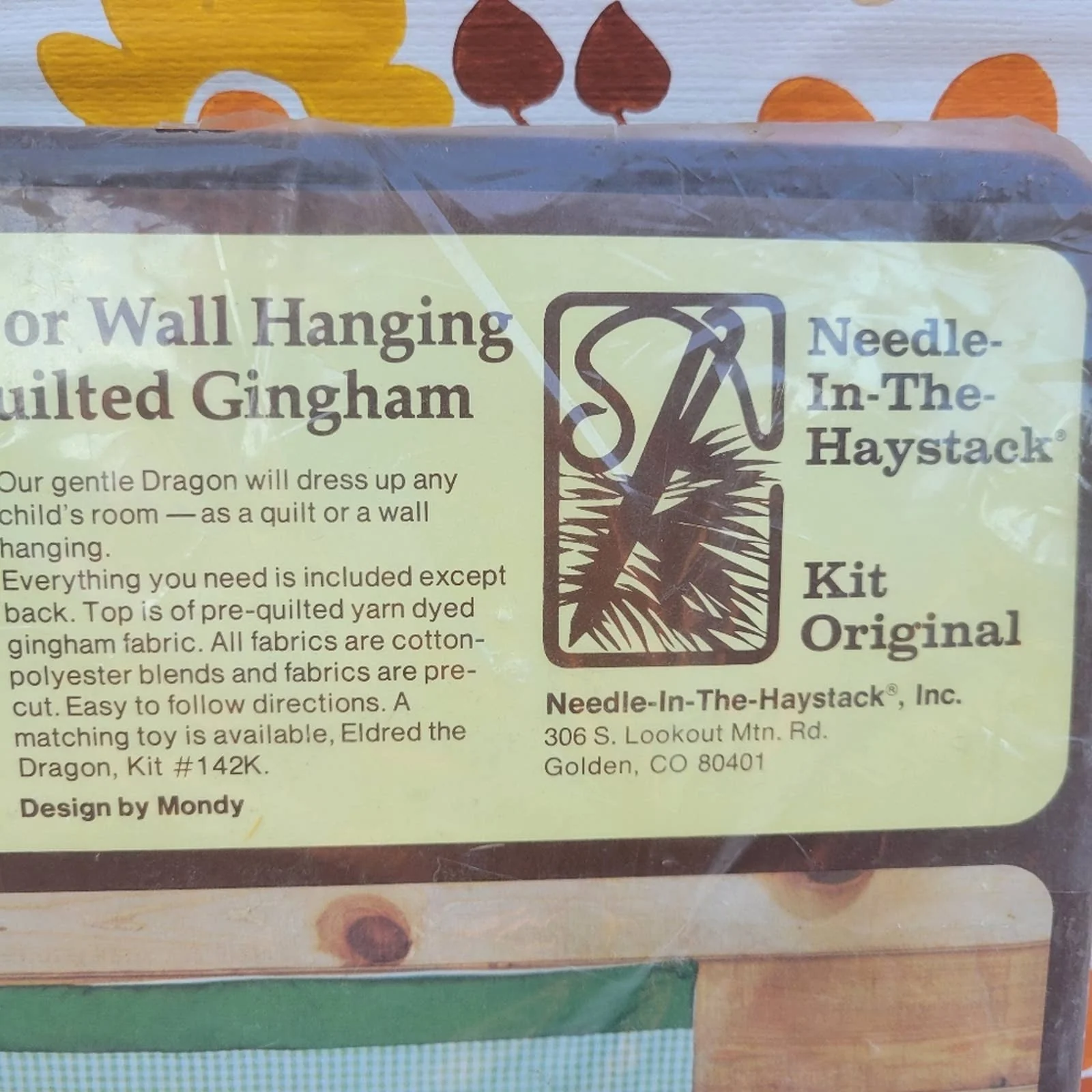 Vintage Diy Dragon Quilt Or Wall Hanging - Everything Included To Make It! - Image 3