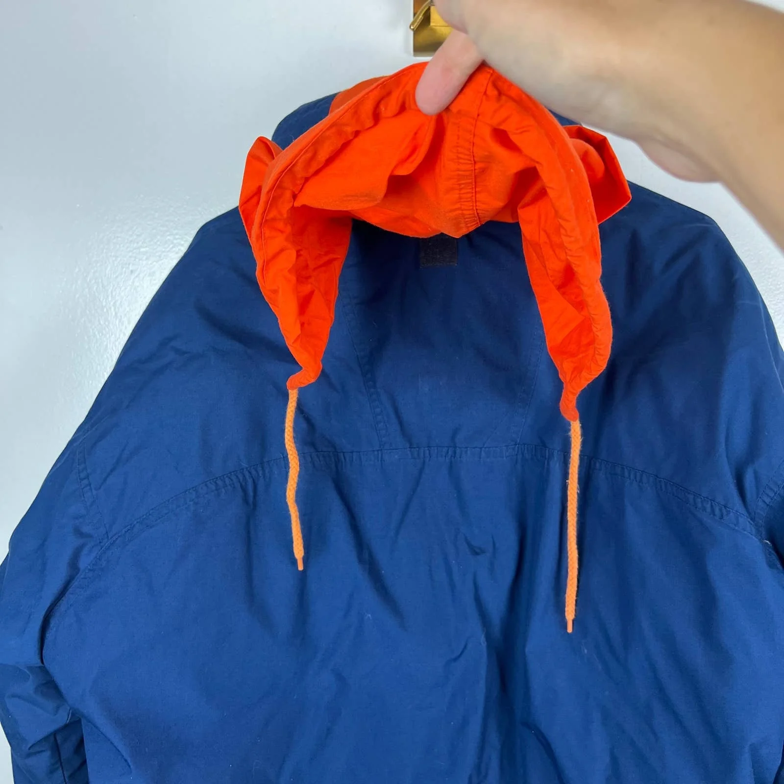 Vintage Down Insulated Winter Coat Jacket Blue Hooded Sz Xl by Triple FAT Goose - Image 4