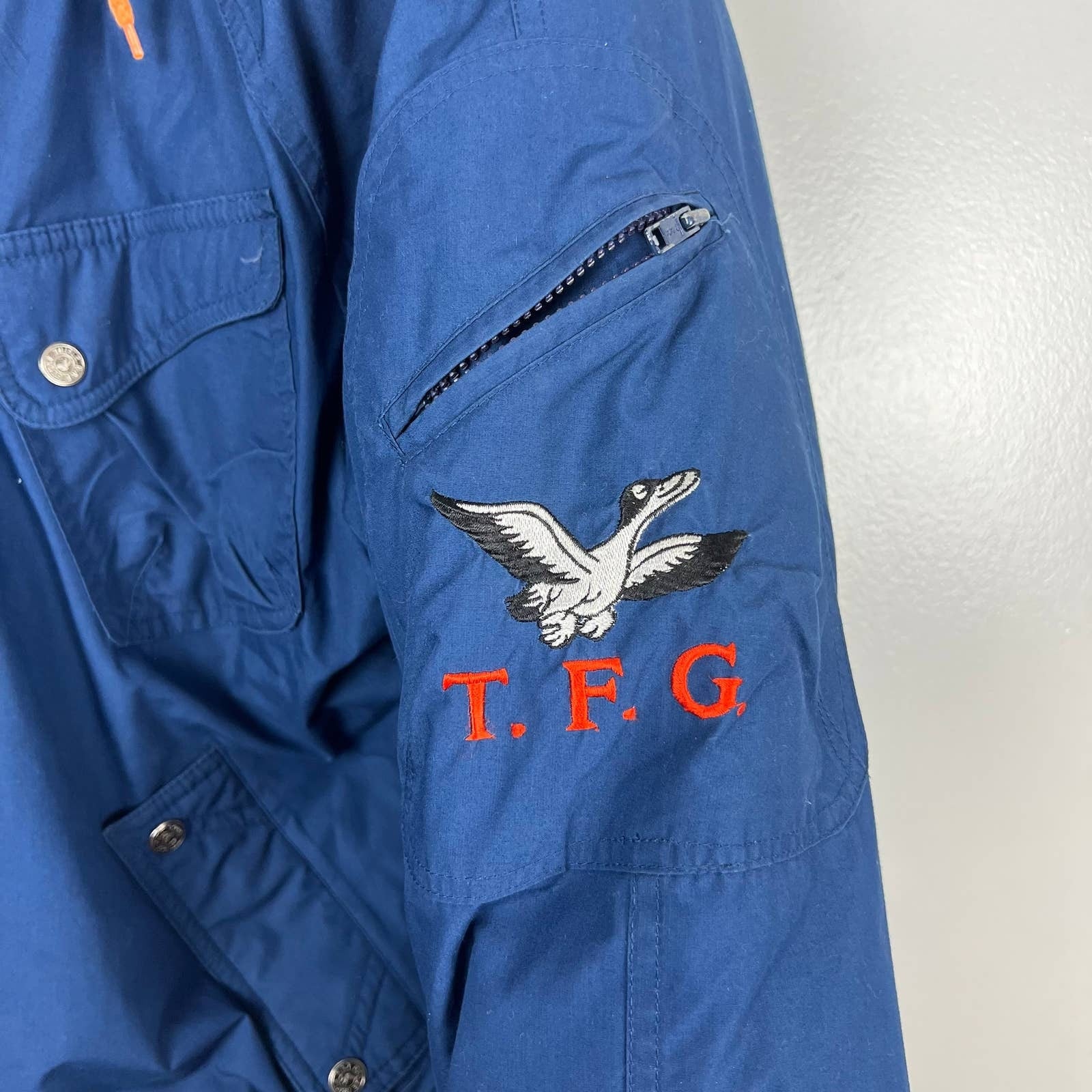 Vintage Down Insulated Winter Coat Jacket Blue Hooded Sz Xl by Triple FAT Goose - Image 6