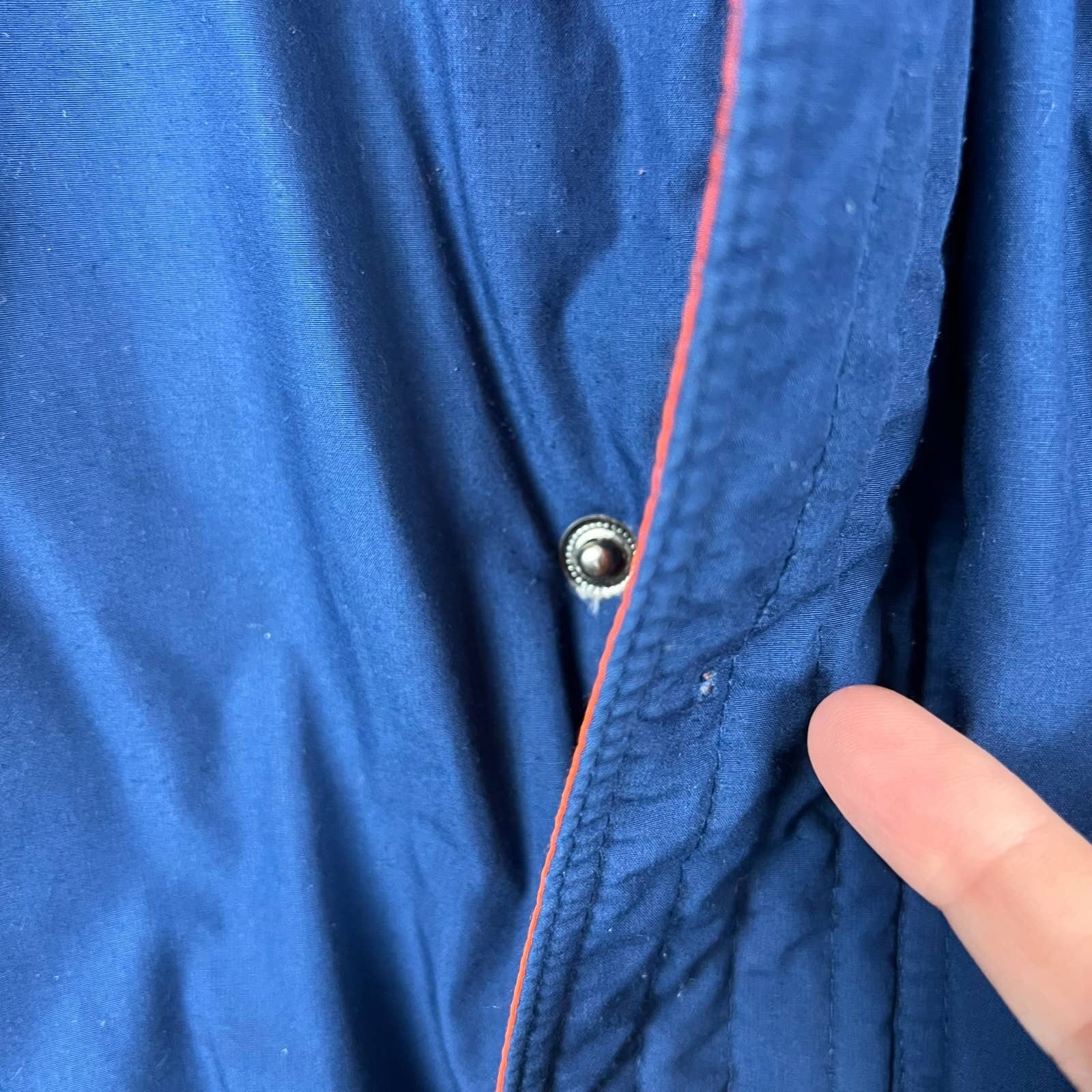 Vintage Down Insulated Winter Coat Jacket Blue Hooded Sz Xl by Triple FAT Goose - Image 7