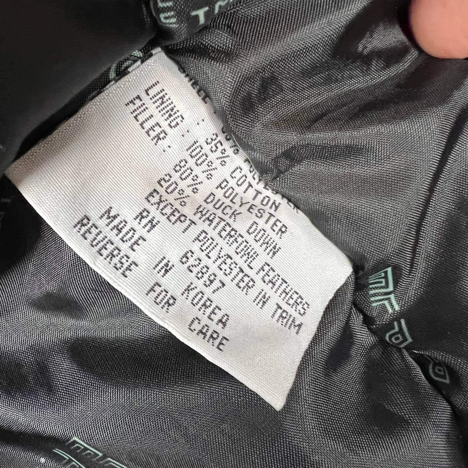 Vintage Down Insulated Winter Coat Jacket Blue Hooded Sz Xl by Triple FAT Goose - Image 9