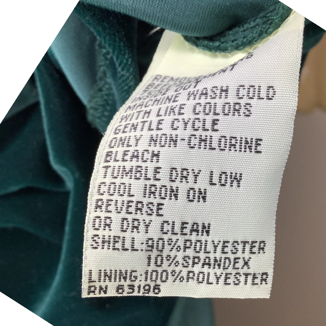 Vintage Dress 6p Green Velvet Ruched Bust Sleeveless Holiday Christmas by Talbots - Image 8