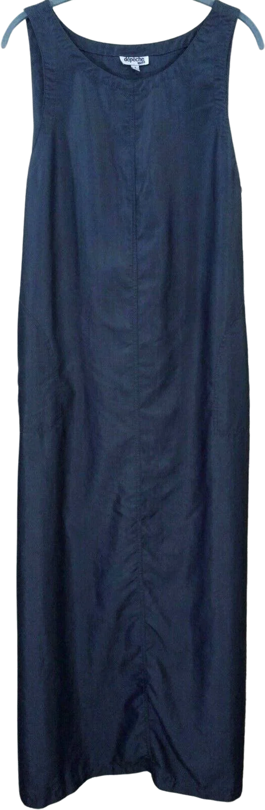 Vintage Dress 90s Grunge Lagenlook Maxi Minimalist Sleeveless Back Belt Utility by Depeche Mode