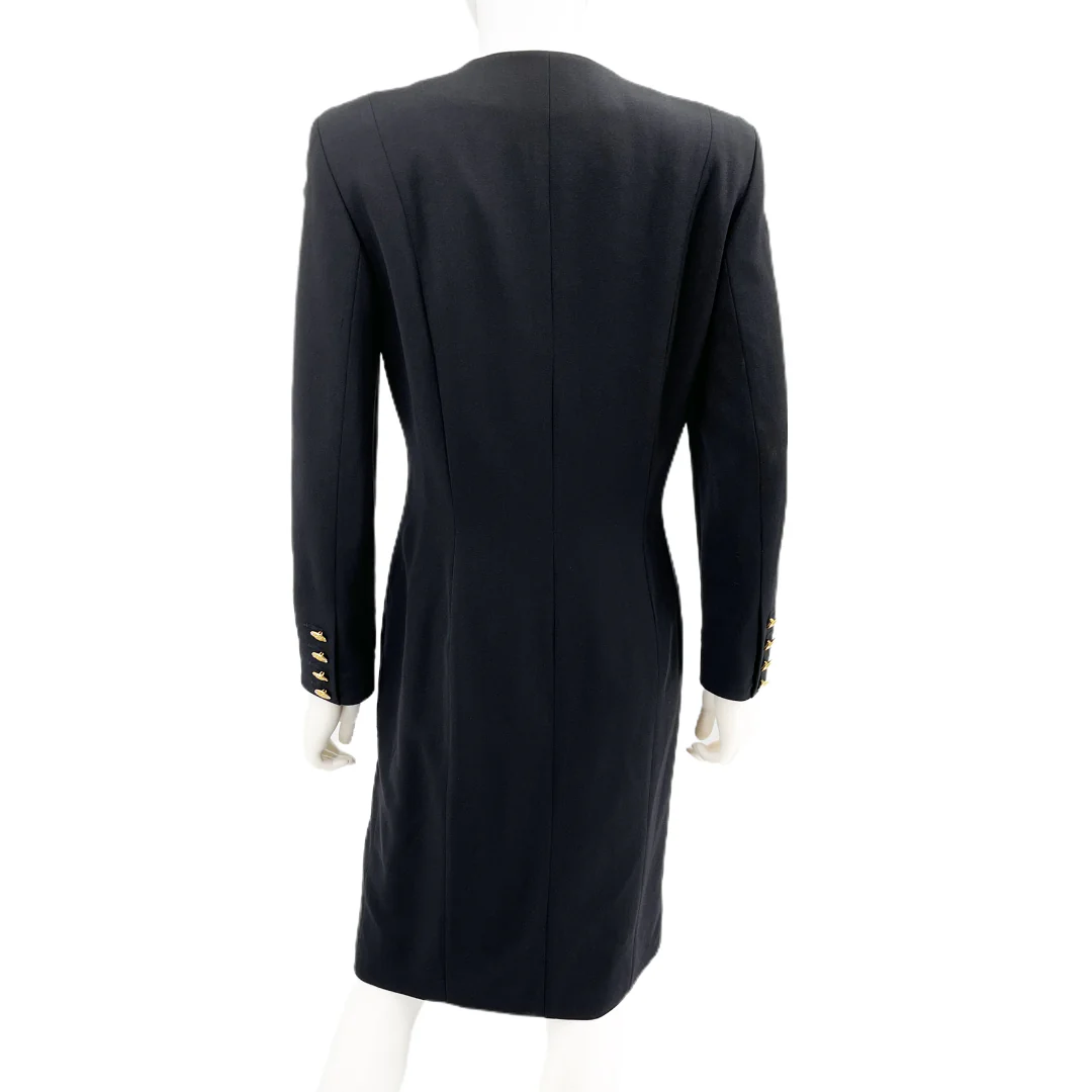 Vintage Dress with Velvet Neck Bow by ESCADA - Image 2