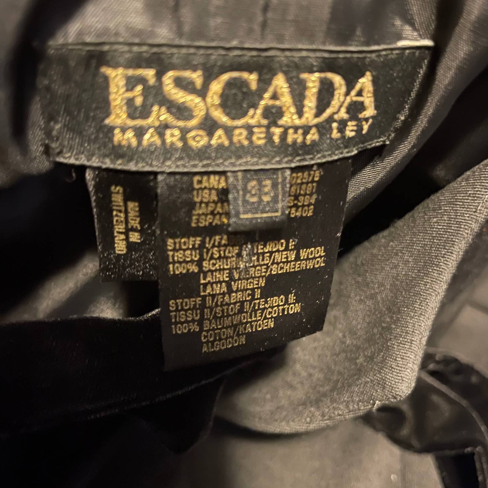 Vintage Dress with Velvet Neck Bow by ESCADA - Image 3