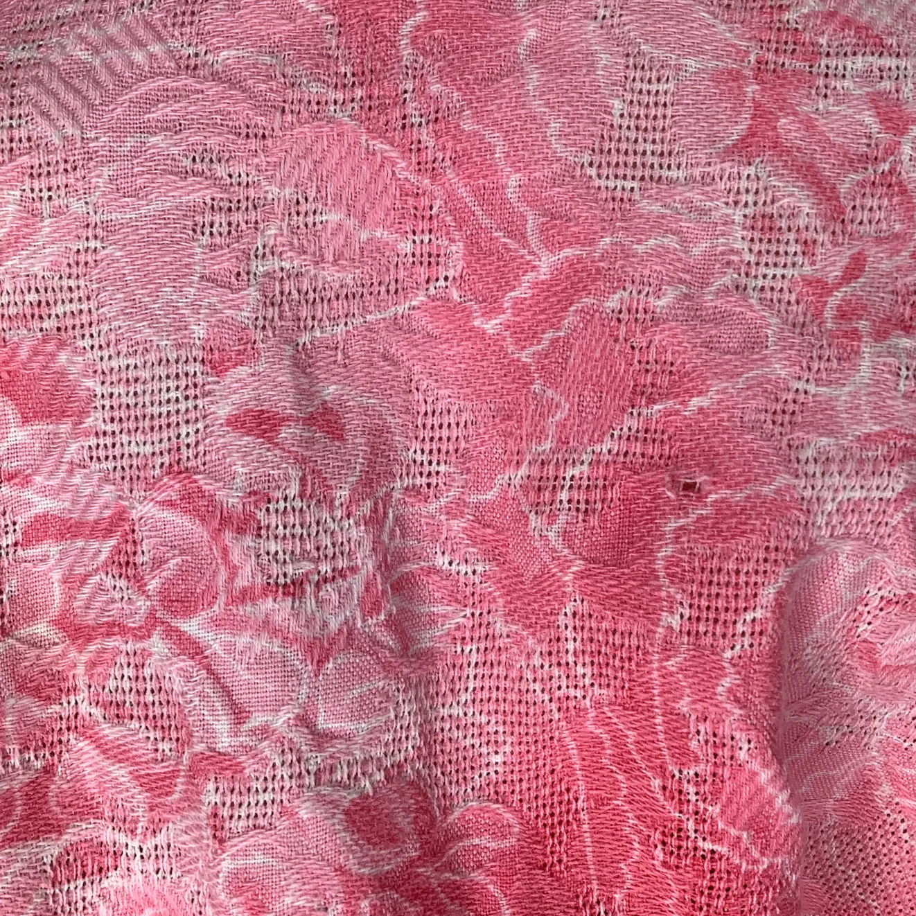 Vintage Dress Xs Pink Red Floral Textured Fairy Grunge Short Sleeve Midi Pastel - Image 4