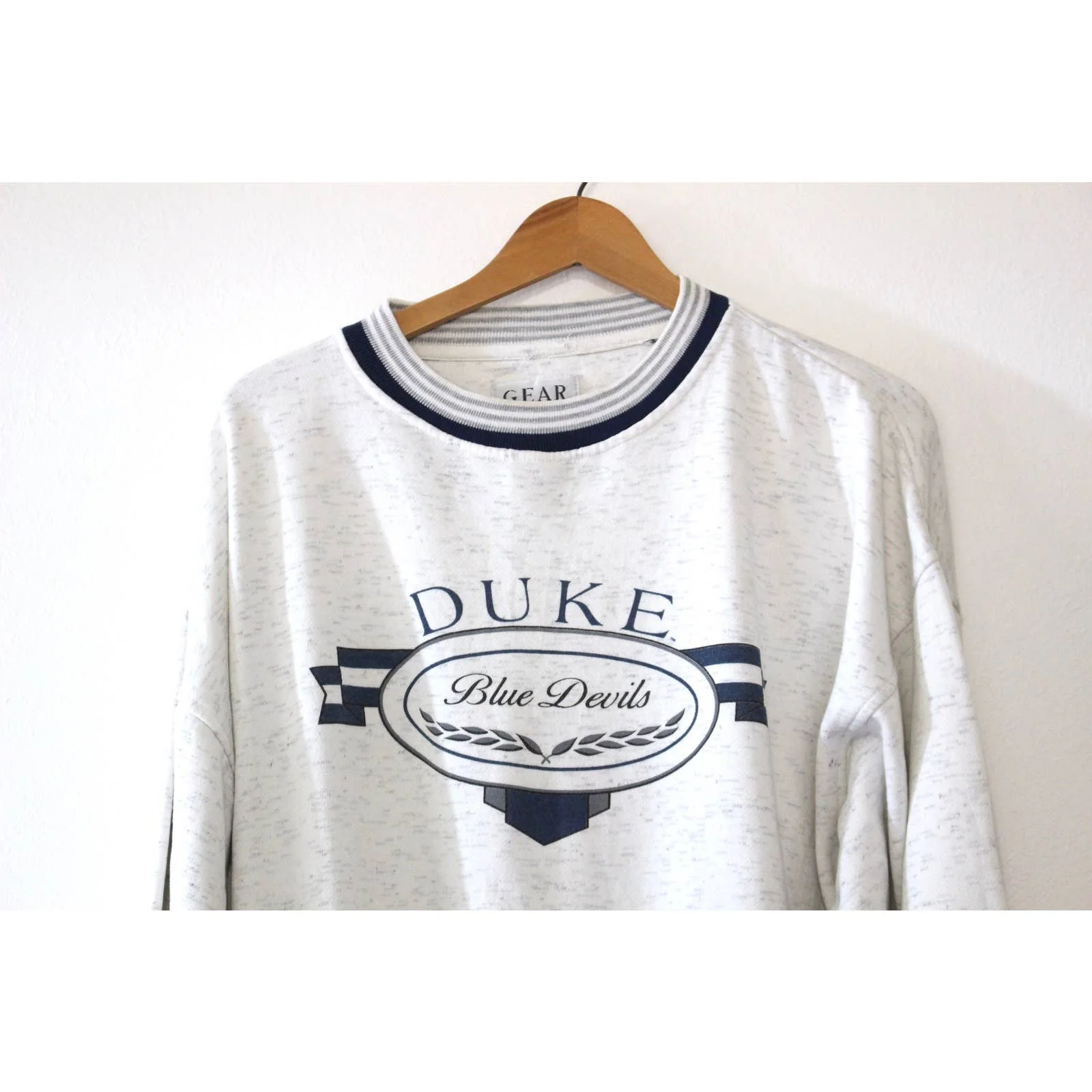 Vintage Duke University Blue Devils Sweatshirt Xl by Gear - Image 3
