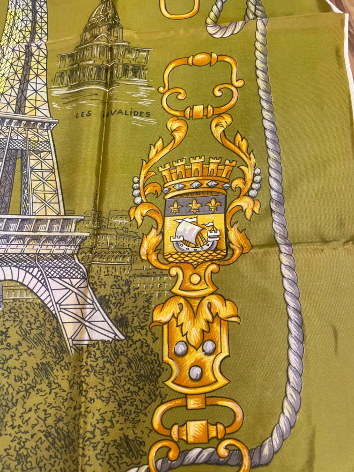Vintage Eiffel Tower Paris Landmarks Scarf - Image 6