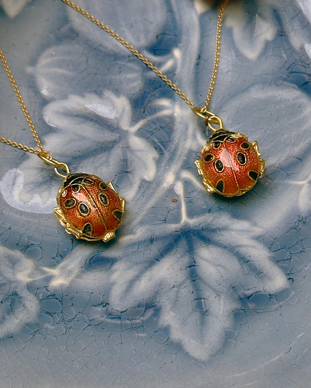 Vintage Enamel Ladybug Pendant - Image 4