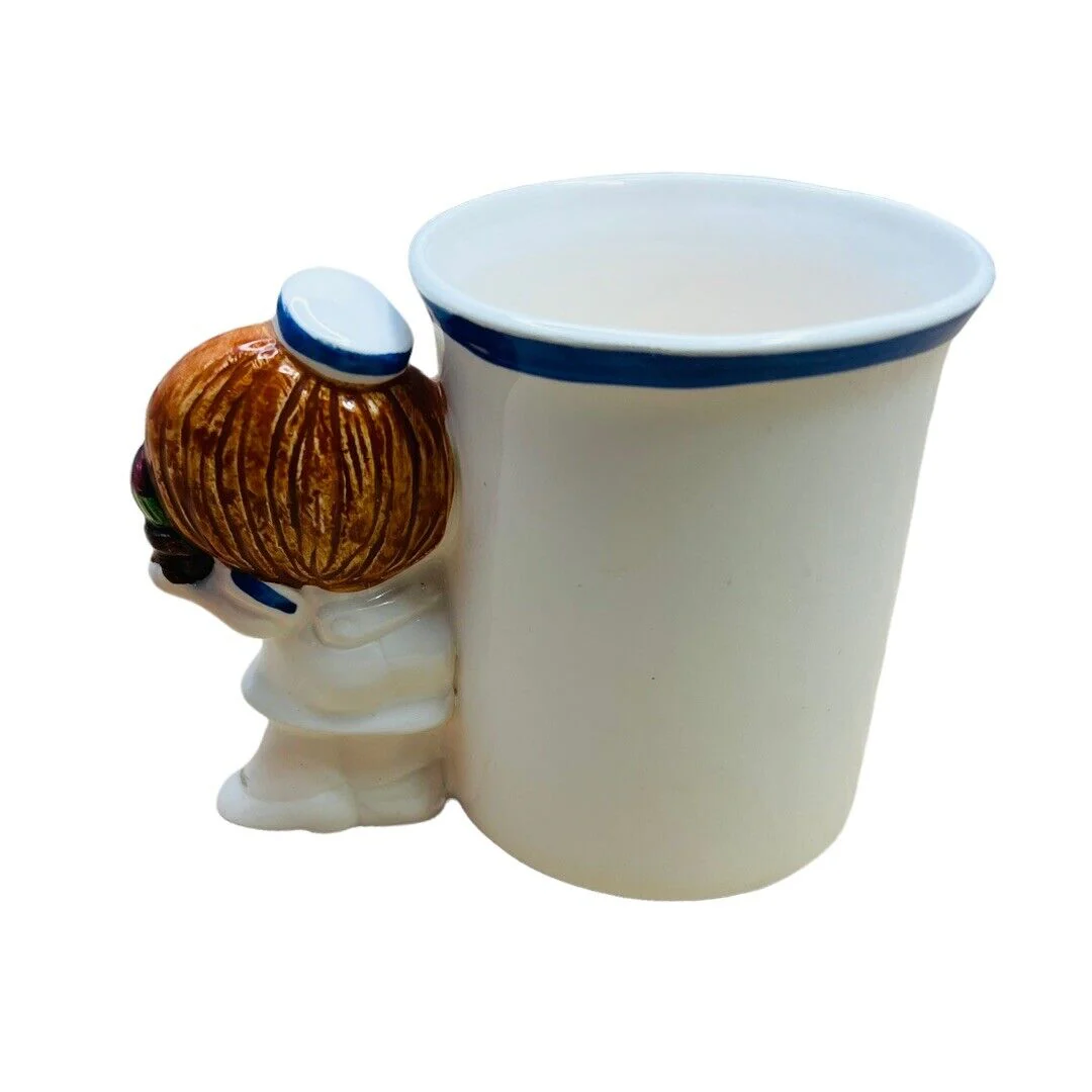 Vintage Enesco Nurses Are The Cure-All Coffee Mug Comical Nurse Handle Cute! by Enesco - Image 4