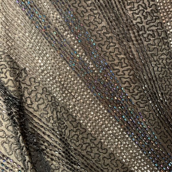 Vintage Evening Beaded Silk Top Blouse by Adrianna Papell - Image 2