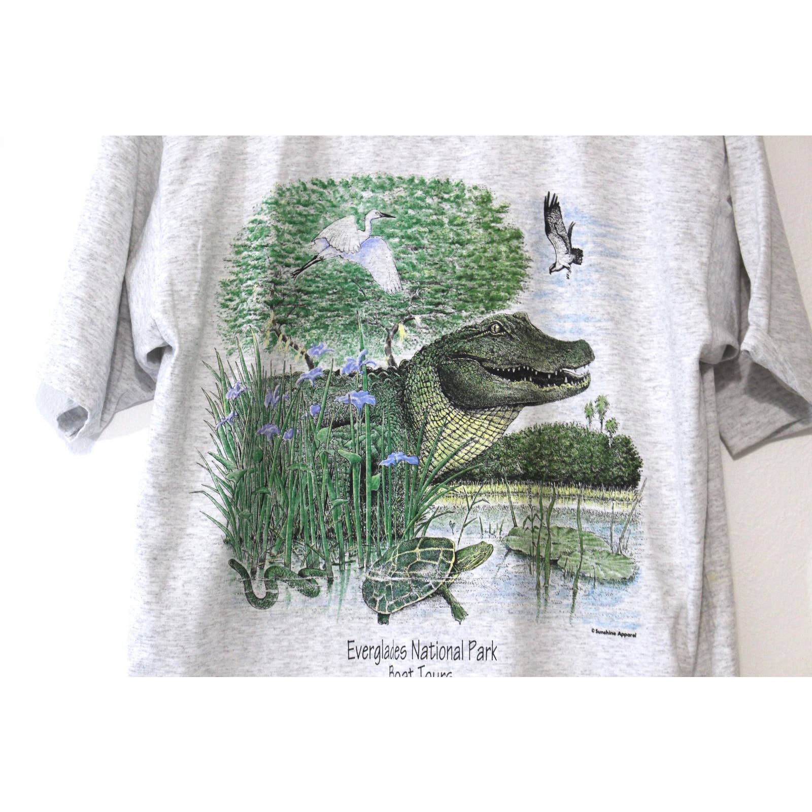 Vintage Everglades National Park Boat Tours Alligator T-Shirt Large by Lexington - Image 3
