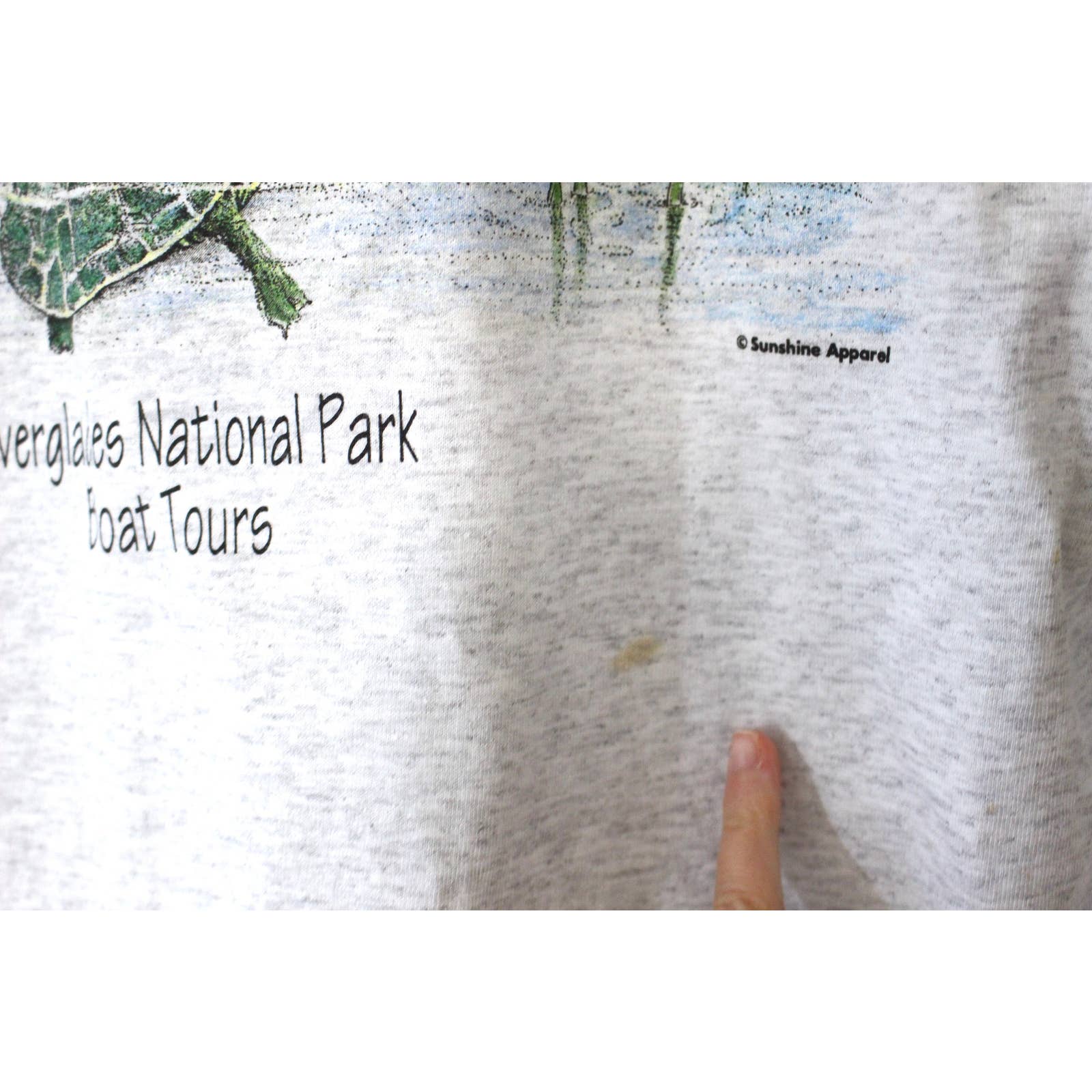 Vintage Everglades National Park Boat Tours Alligator T-Shirt Large by Lexington - Image 4
