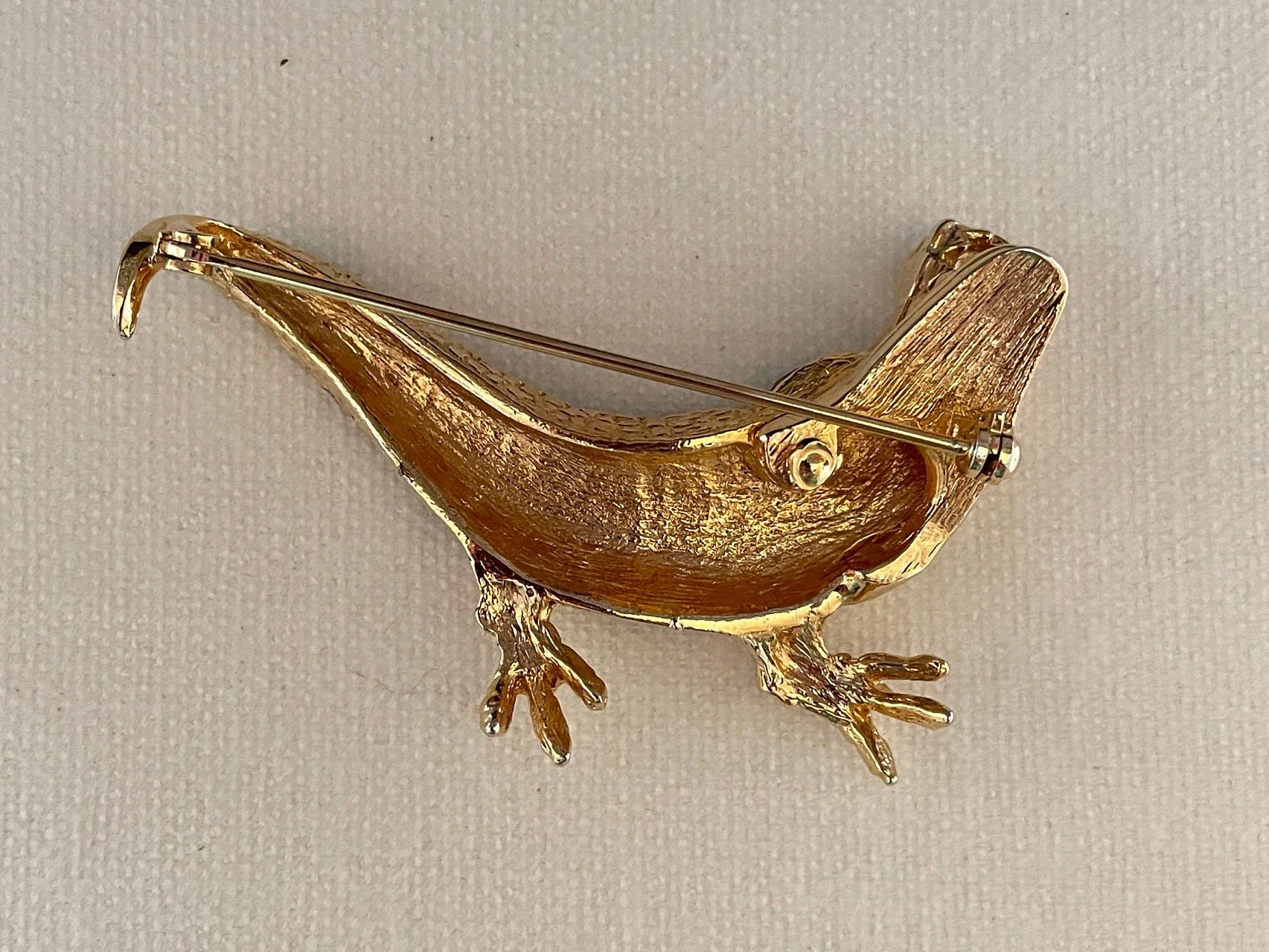 Vintage Figural Alligator Crocodile Brooch Pin Animal Motif Costume Jewelry - Image 5