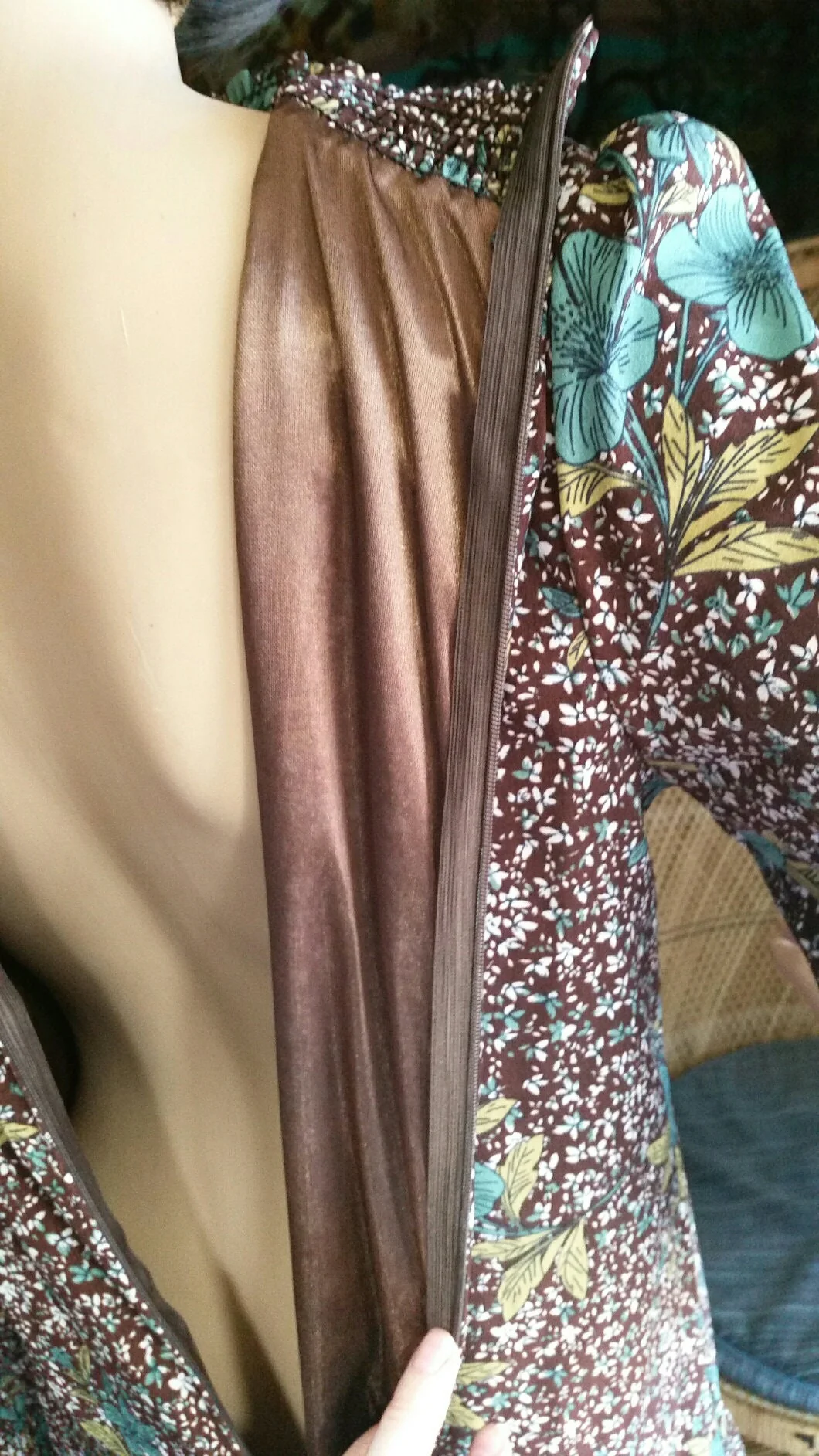 Vintage Floral Dropwaist Dress Md - Image 10