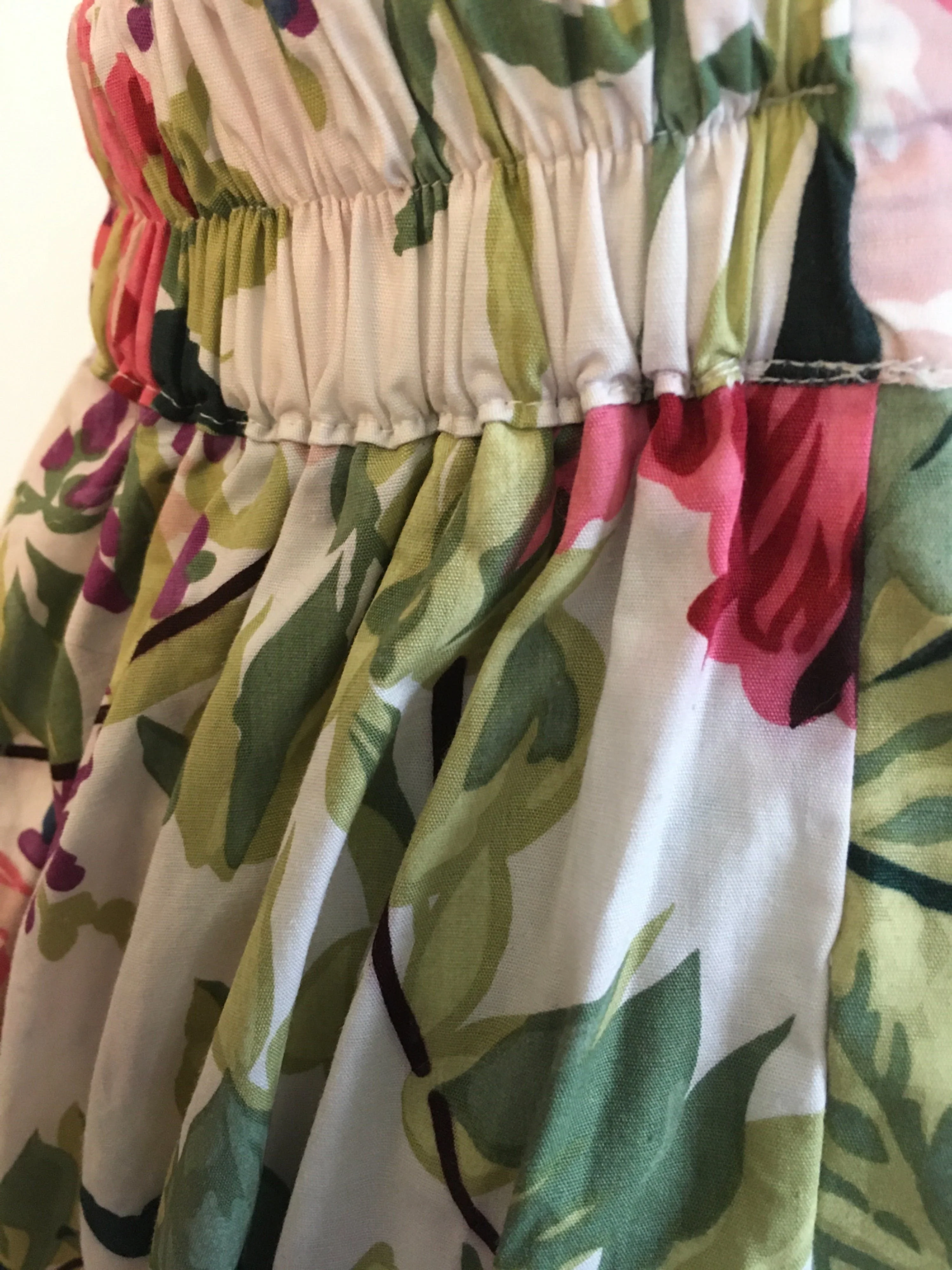 80's Floral Tie Back Mini Sundress by Karin Stevens - Image 6