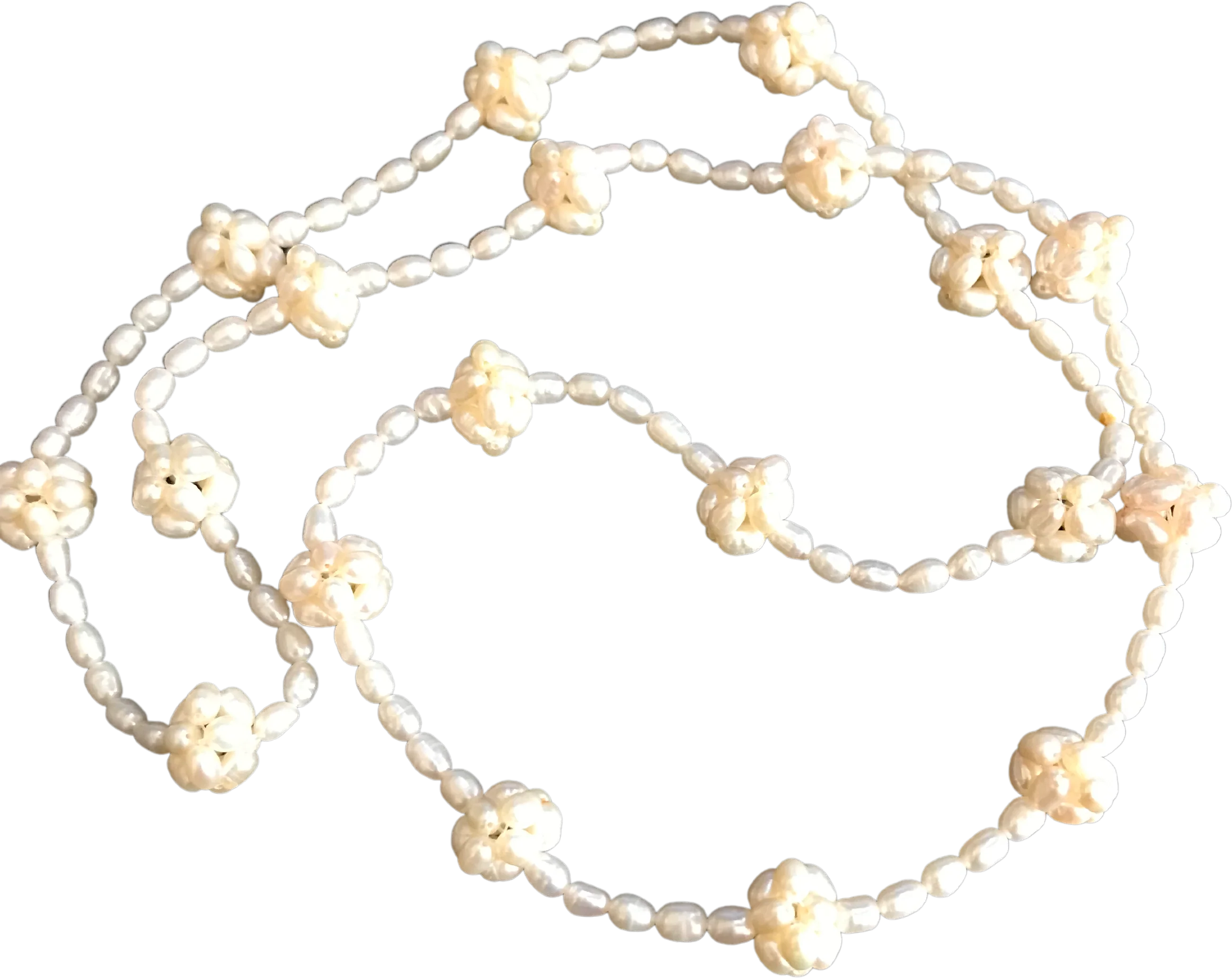 Vintage Freshwater Rice Pearl Bead Like Clusters