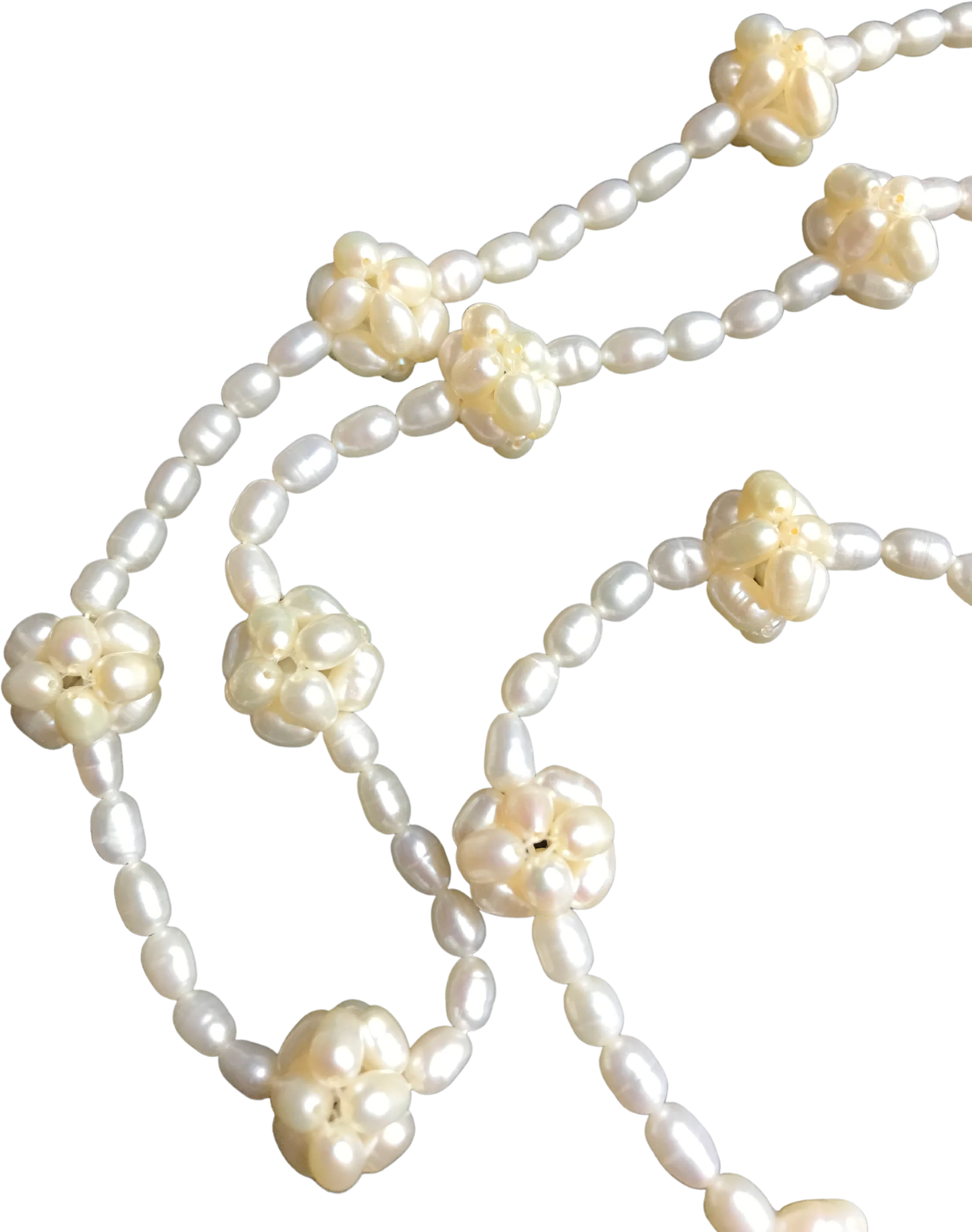 Vintage Freshwater Rice Pearl Bead Like Clusters - Image 2