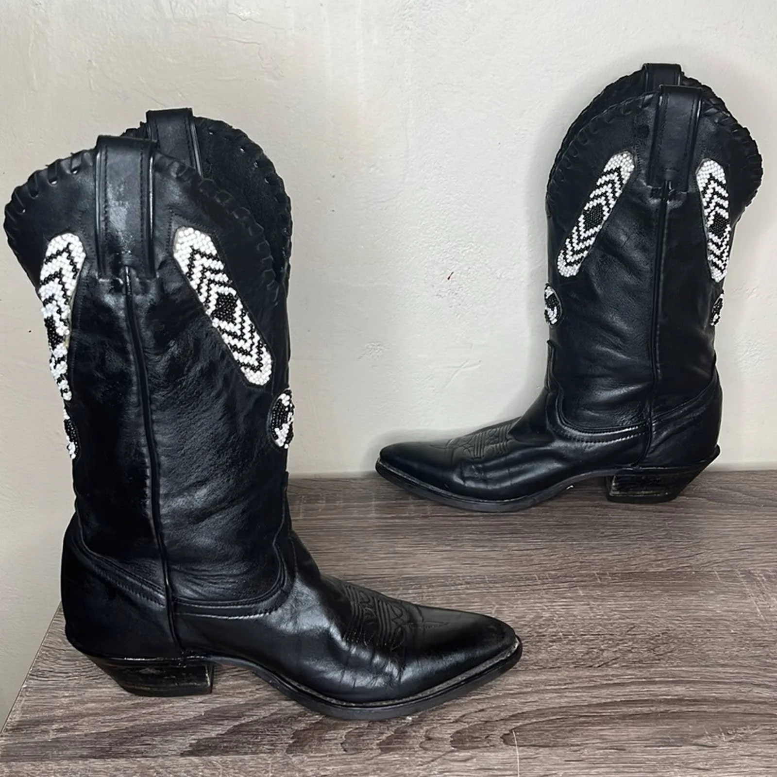 Vintage Fringe Cowboy Boots - Image 3