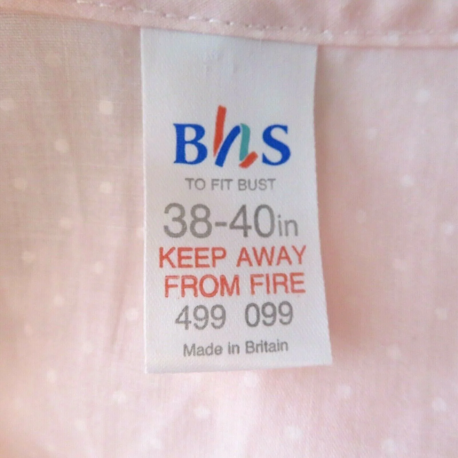 Vintage Full Length Dressing Gown Robe L Pink Swiss Polka Dot Lace Collar Belted by BHS - Image 12