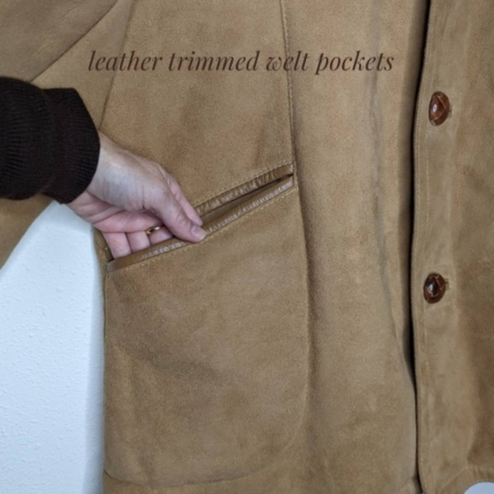 Vintage Genuine Sheepskin Shearling Men's Leather Coat by Sawyer of Napa California - Image 5